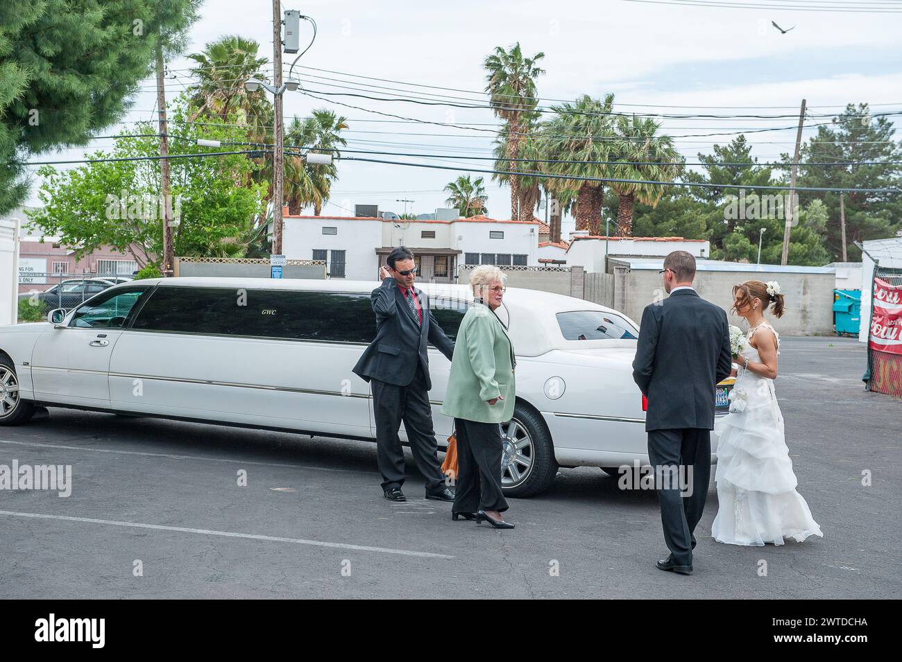 Matrimonio a LasVegas alla Graceland Wedding Chapel a Las Vegas, Nevada Foto Stock