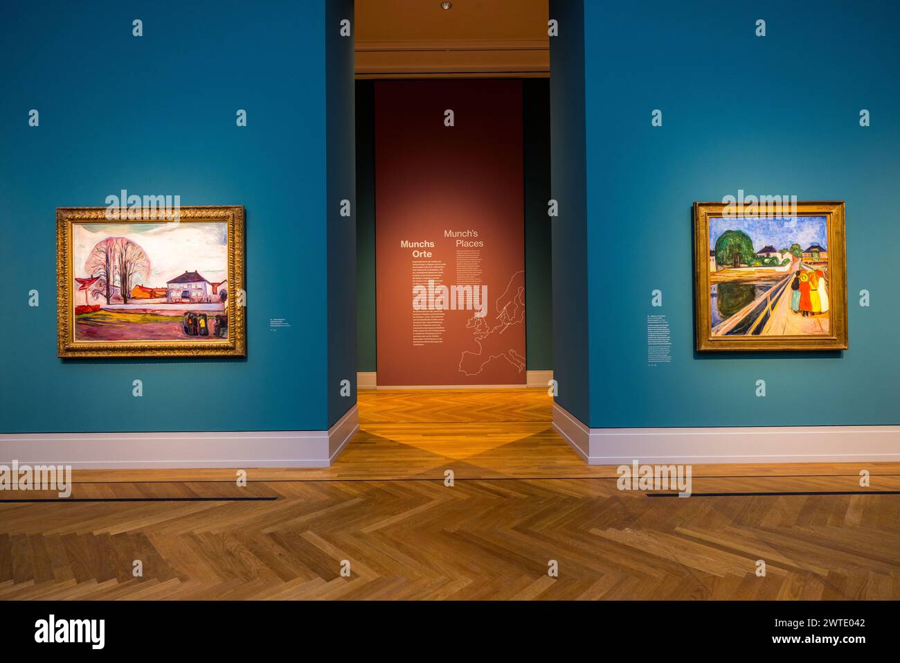 Mostra di Edvard Munch al Museo Barberini. Potsdam, Brandeburgo, Brandeburgo, Germania Foto Stock