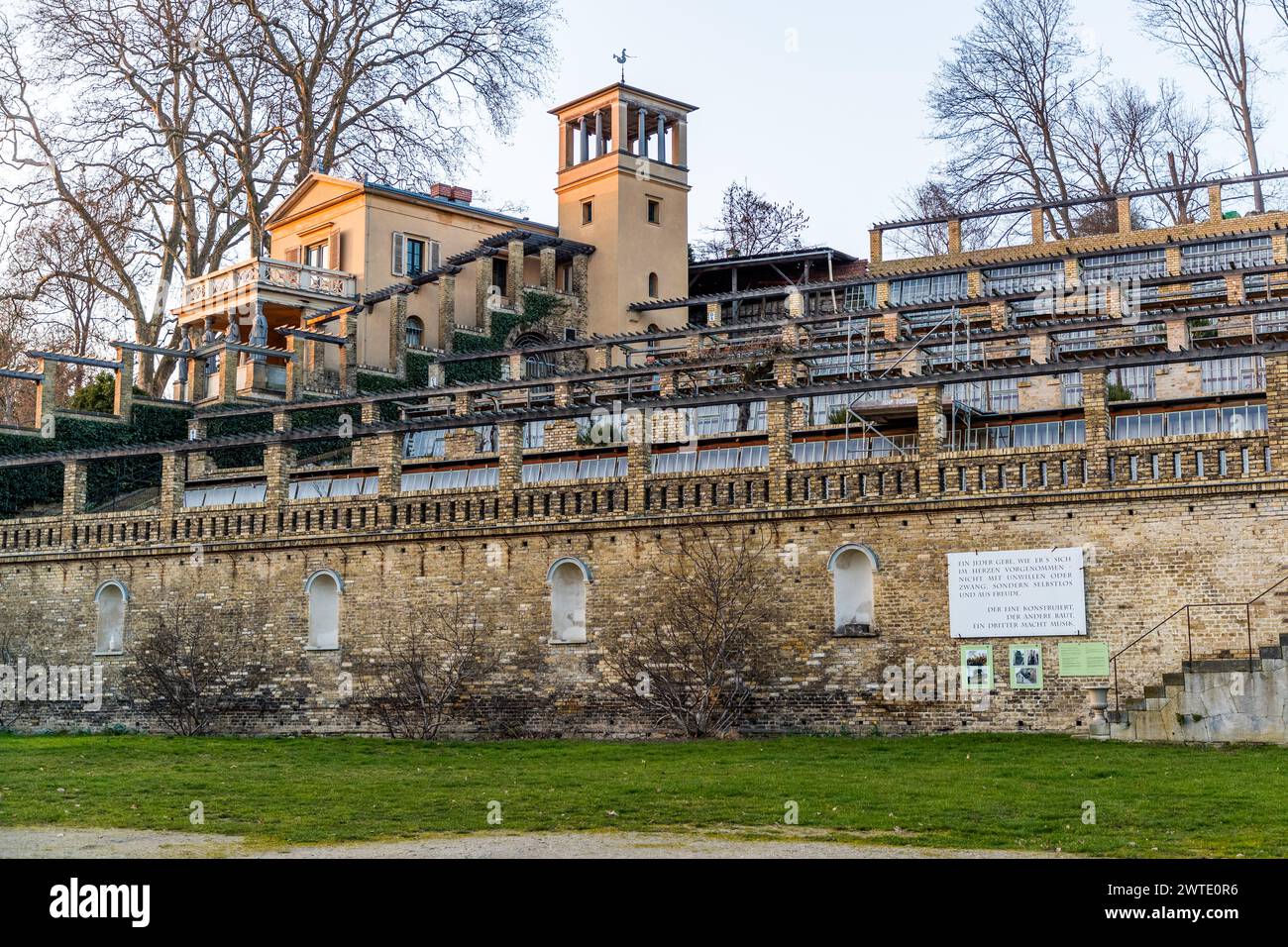 Winzerberg, Potsdam, Brandeburgo, Brandeburgo, Germania Foto Stock
