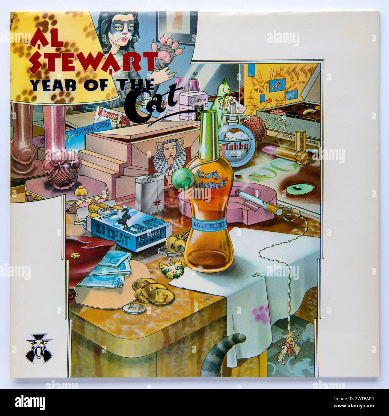 LP Cover of Year of the Cat, il settimo album in studio di al Stewart, pubblicato nel 1976 Foto Stock