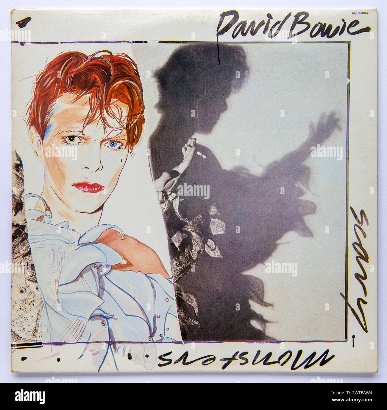 Copertina LP di Scary Monsters (and Super Creeps), il quattordicesimo album in studio di David Bowie, pubblicato nel 1980 Foto Stock