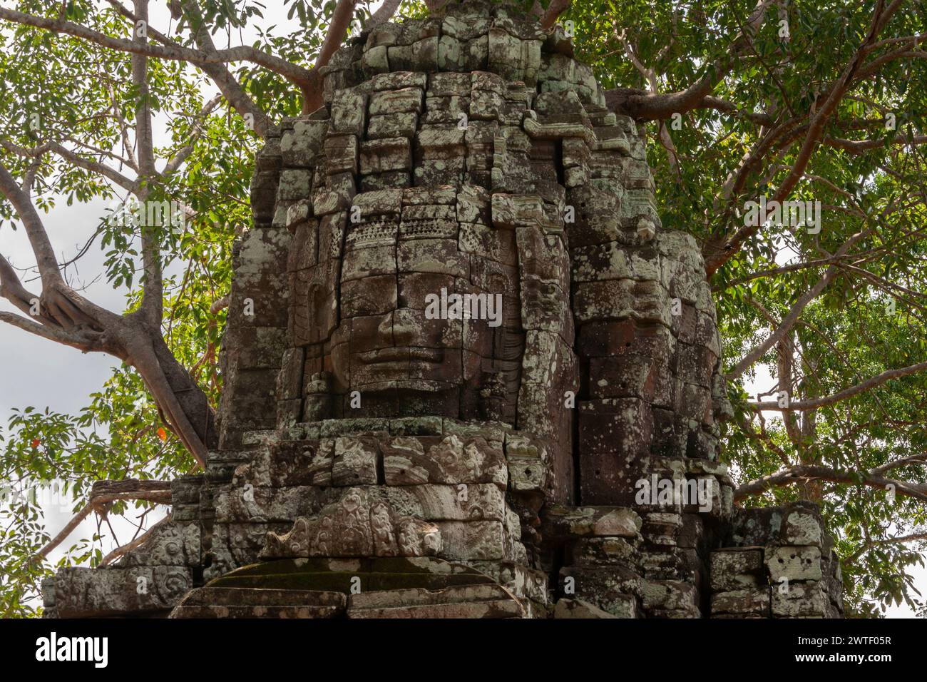 Porta d'ingresso al tempio Ta Som ad Angkor vicino a Siem Reap in Cambogia nel sud-est asiatico Foto Stock