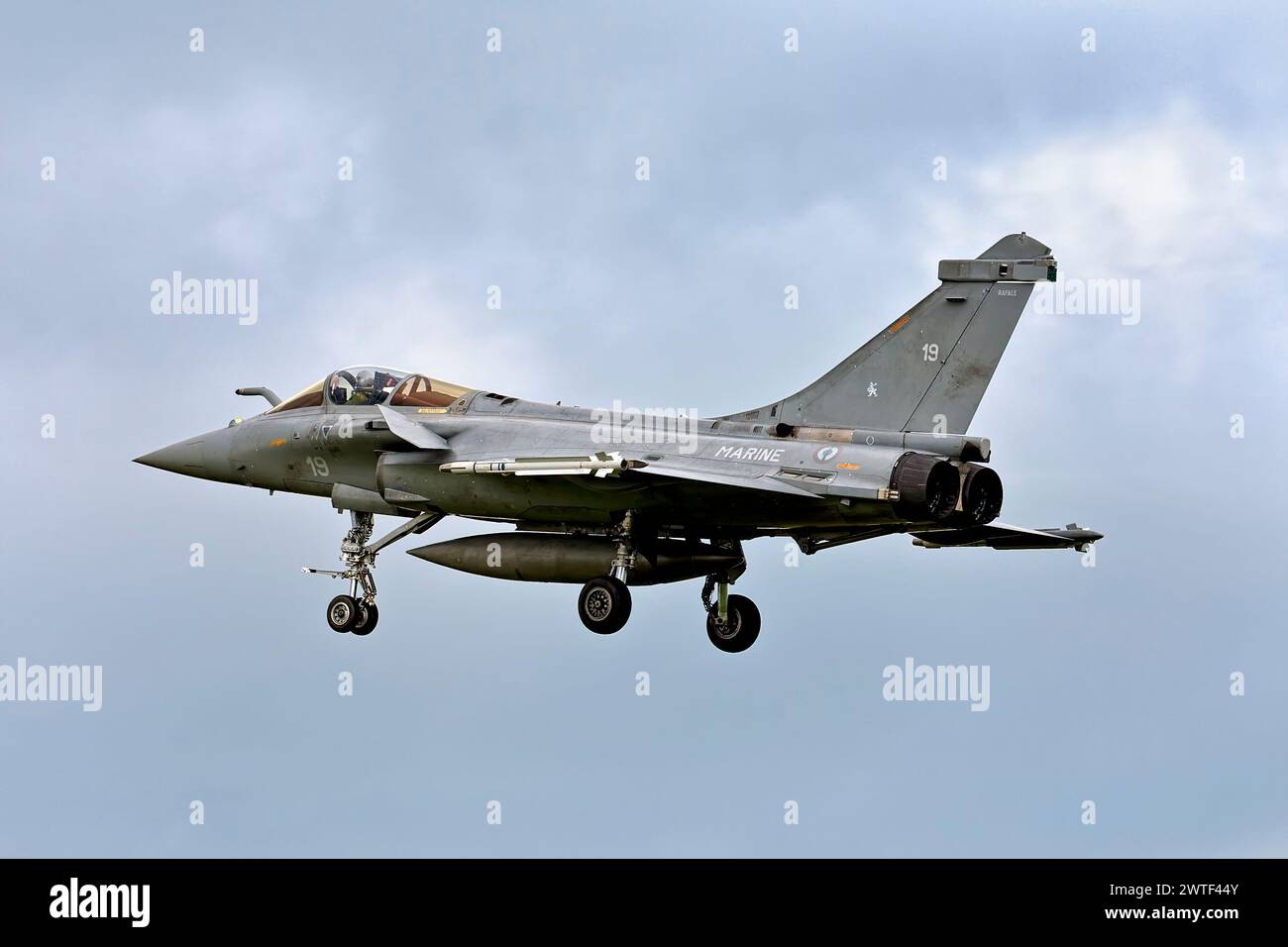 RNAS Yeovilton, Somerset, Regno Unito - 10 luglio 2009: A Marine Nationale (French Navy) Dassault Rafale M alla RNAS Yeovilton International Air Day 2009 Foto Stock