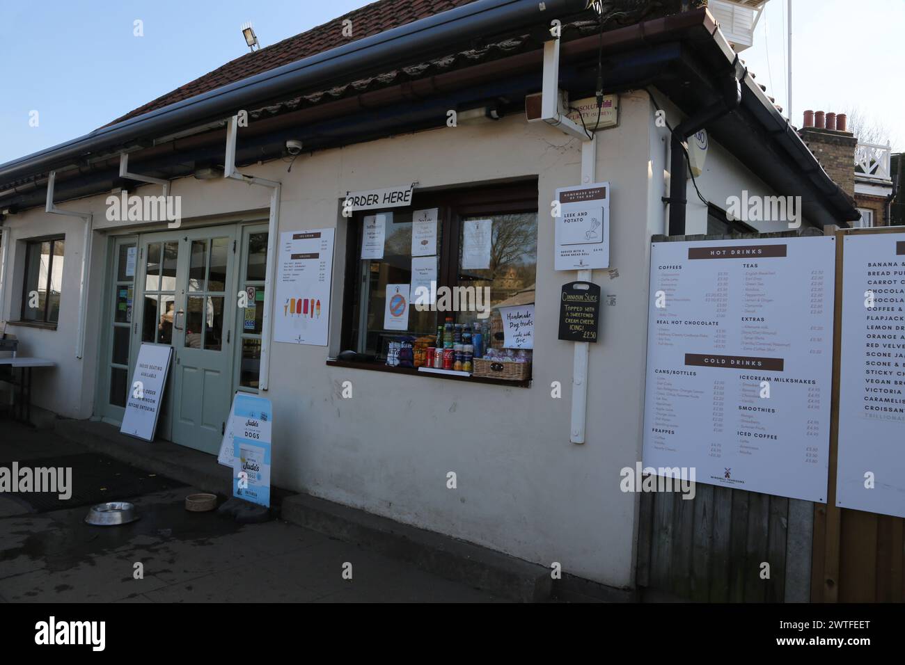 Wimbledon Windmill Tearoom Wimbledon Common Greater London Inghilterra Foto Stock