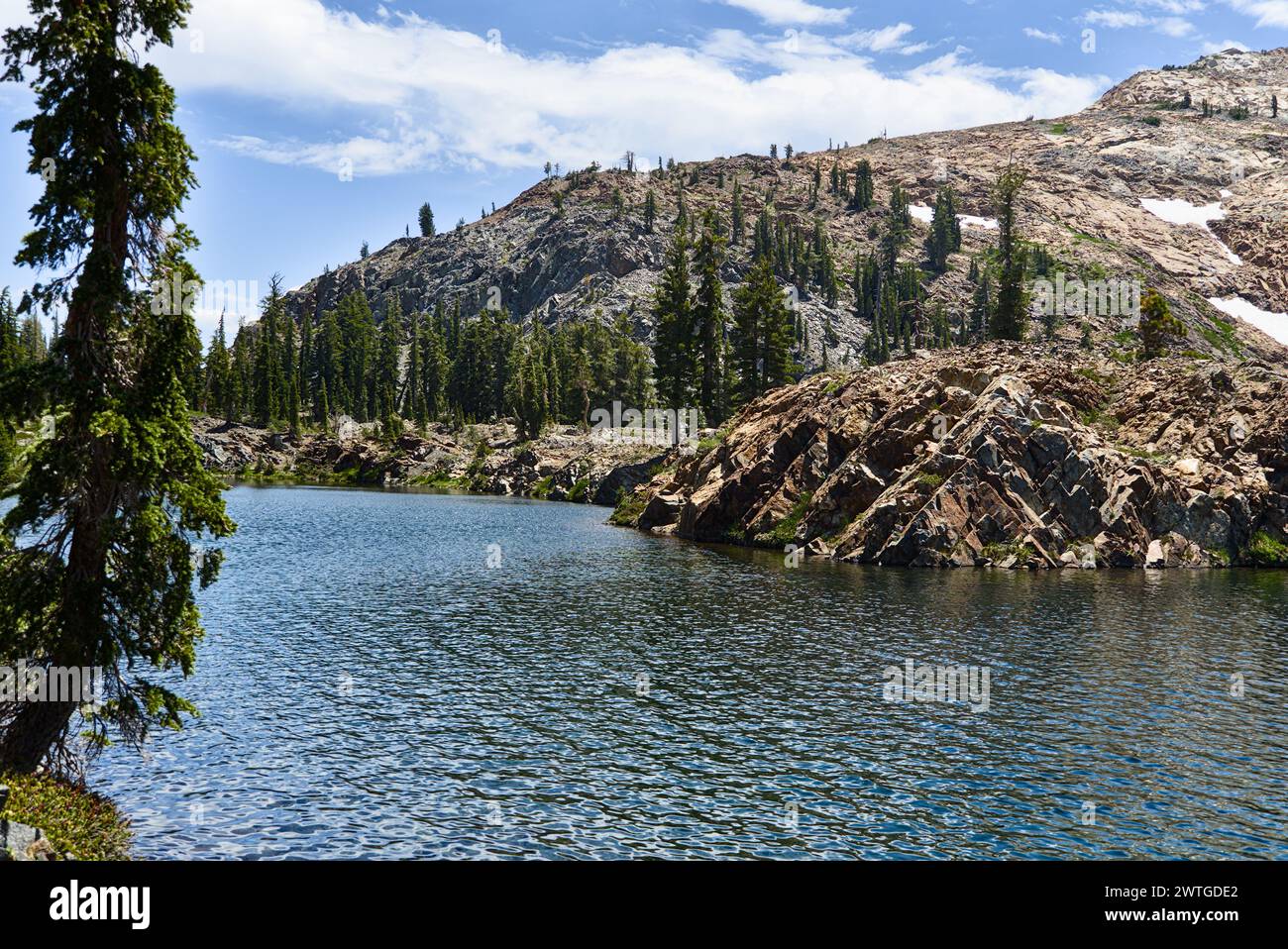 Lago Lois a Desolation Wilderness, California. Foto Stock