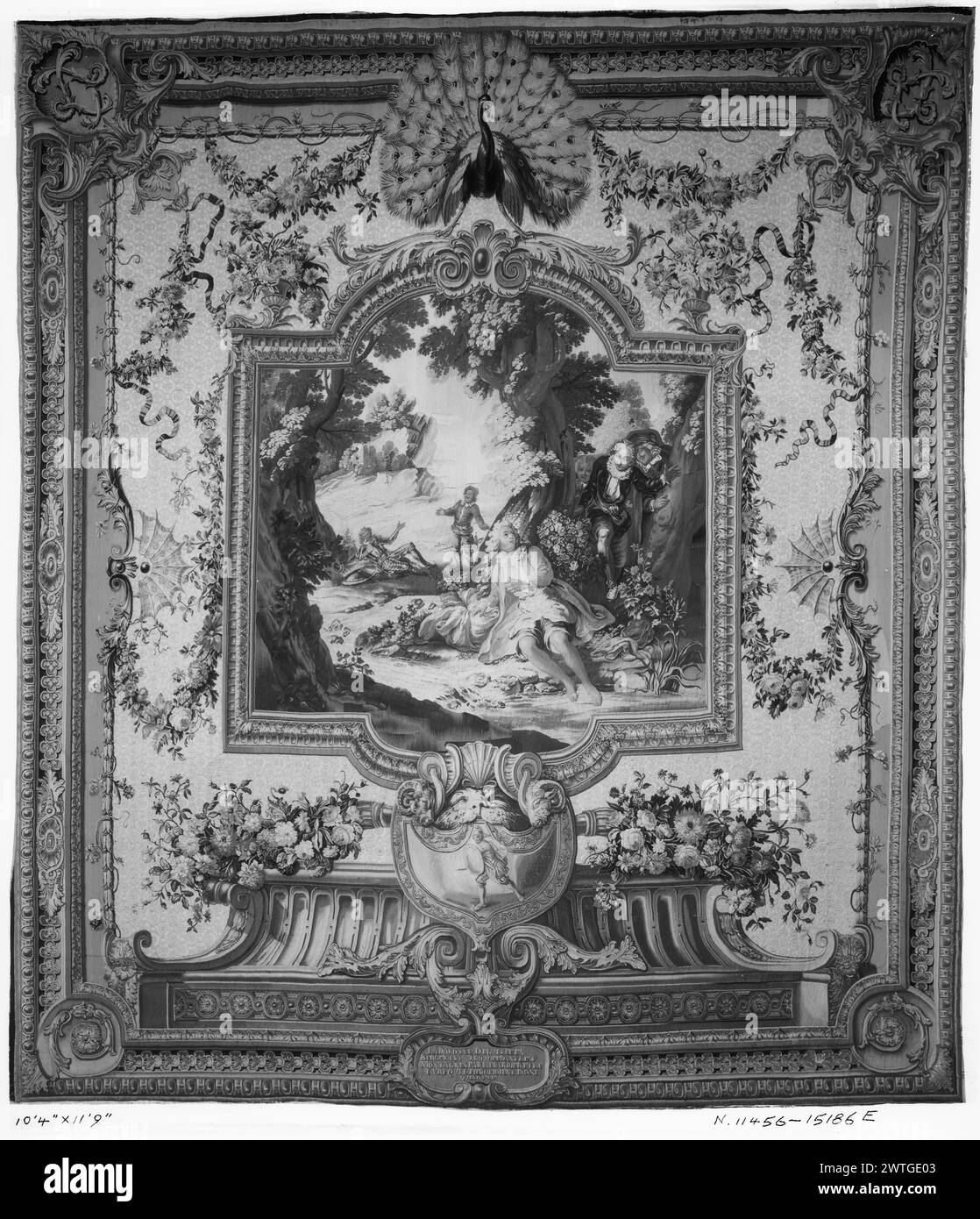 Dorothy travestita da pastore. Coypel, Charles-Antoine (francese, 1694-1752) (autore del disegno) [pittore] Perrot, Pierre-Josse (francese, atto 1724-1735) (disegnato dopo, alentour) [pittore] Cozette, Pierre-Francois (francese, b.1714-d.1801) (laboratorio) [tessitore] 1752-1753 arazzi dimensioni: h 141' x P 124' arazzi materiali/tecniche: lana e seta Cultura: tessitura francese Centro: Parigi storia di proprietà: Magasin des Gobelins. Château de St. Cloud. Empress Eugénie coll., Farnsborough House, Londra; venduta a Christie's (Londra), 7/7/1927, lotto 76; acquistata da Henry Symons, New York. French & Co Unità Foto Stock