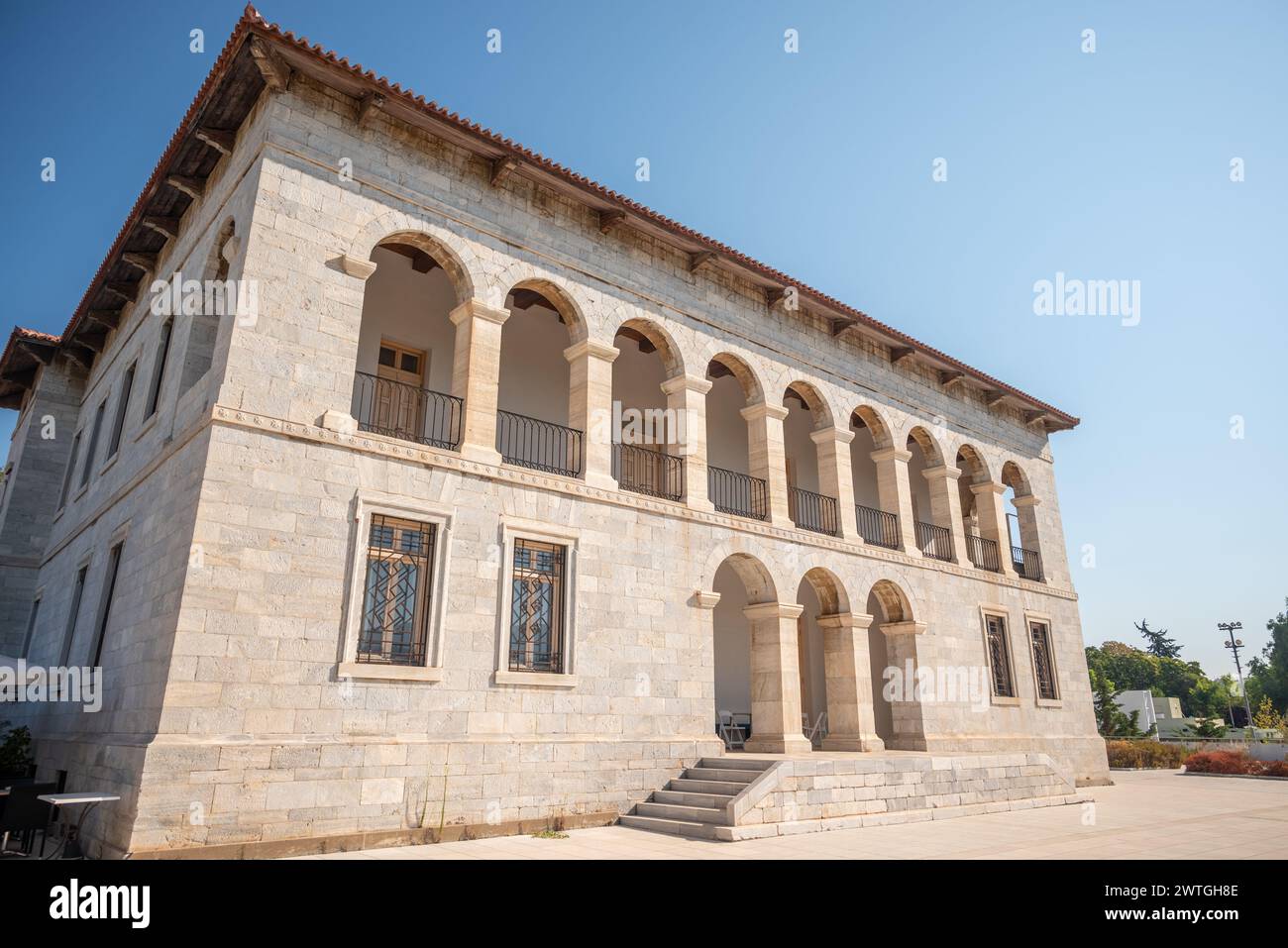 Museo bizantino e cristiano, che ospita migliaia di mostre e rare collezioni di arte bizantina, tra cui immagini, scritture, affreschi, ceramiche Foto Stock