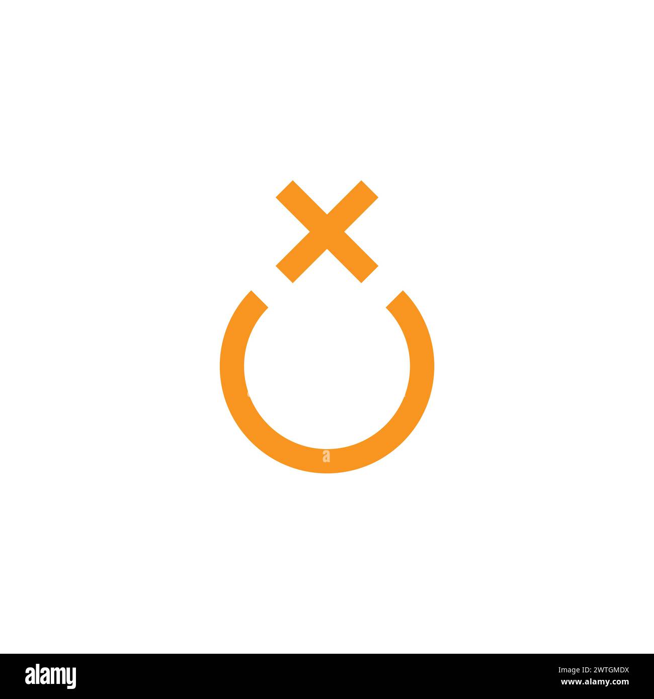 lettera x sorriso astratto vettore logo Illustrazione Vettoriale