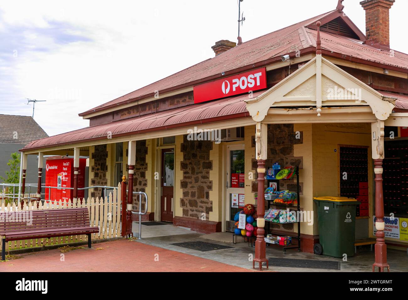 Ufficio postale Australia nella città di Lyndoch, nella Barossa Valley, Australia meridionale, 2024 Foto Stock