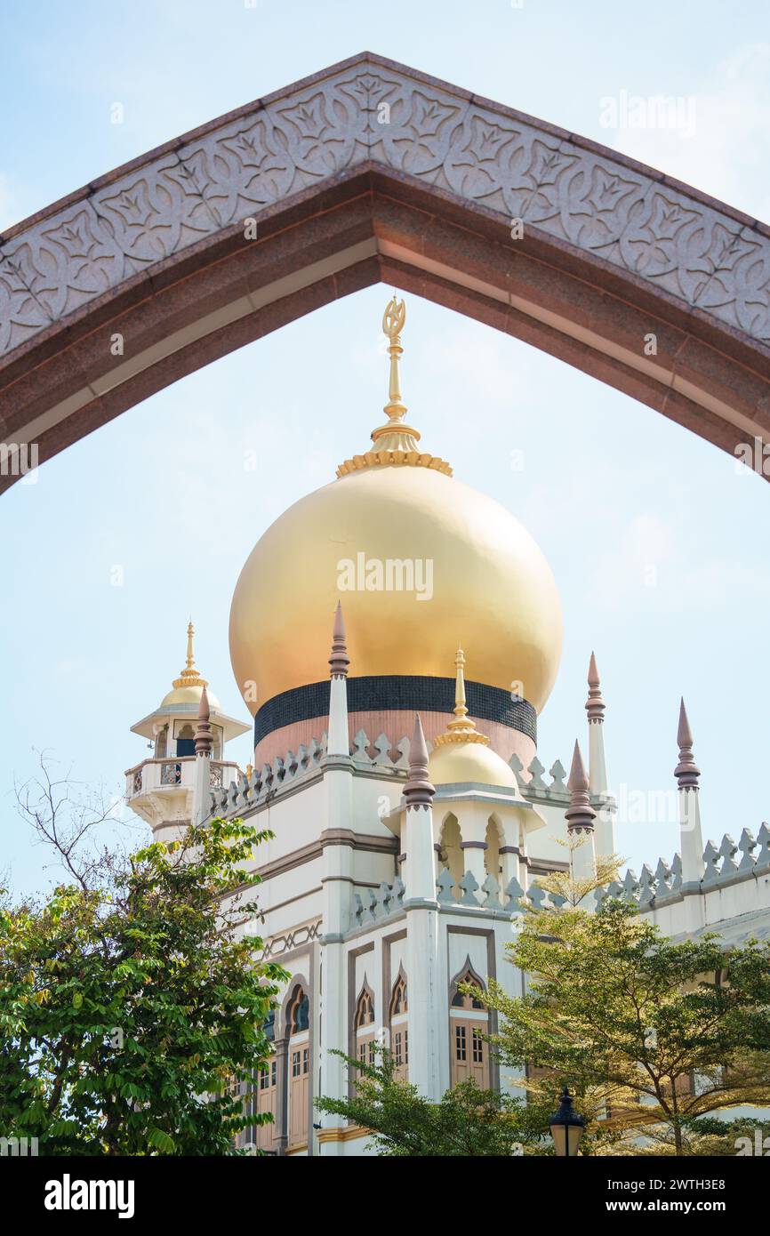 La Moschea del Sultano a Hazi Lane, Singapore Foto Stock