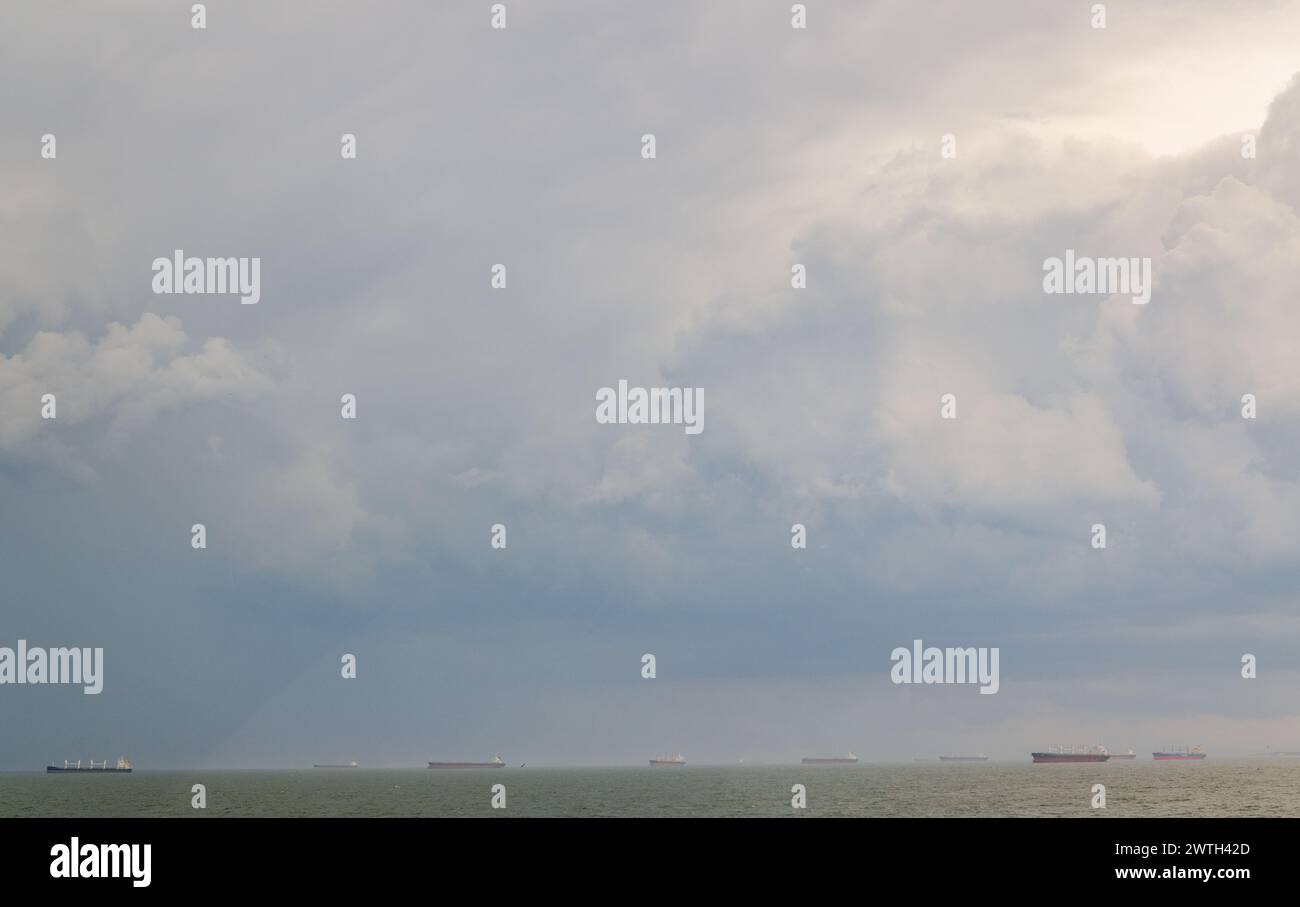 Chesapeake Bay Bridge-Tunnel, Virginia, Stati Uniti Foto Stock
