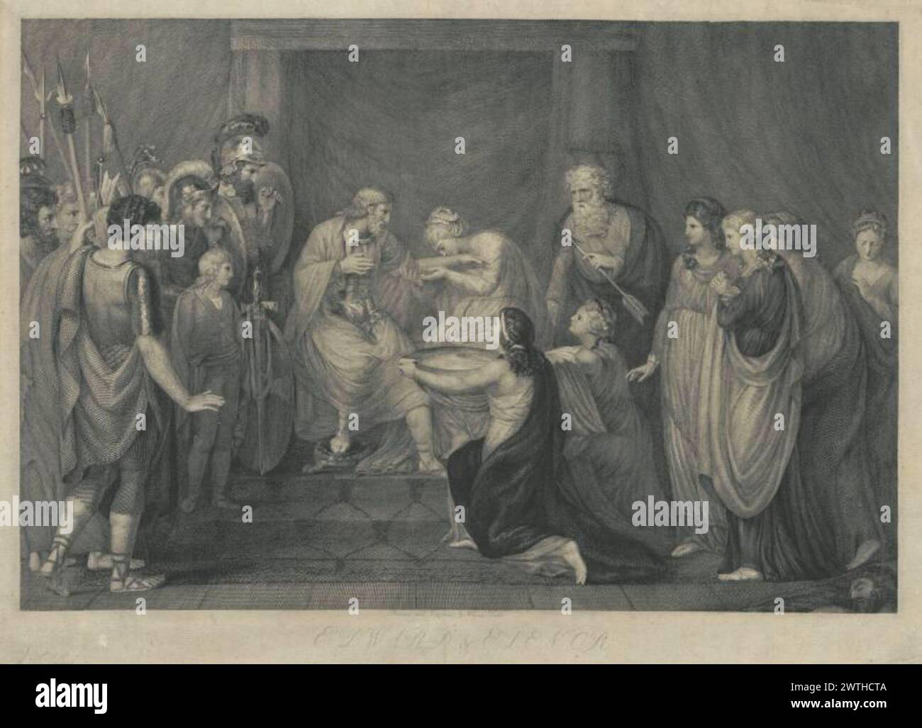 Edward ed Elenor William Blake (Londra, Inghilterra, 1757 - 1827) 1775-1799 Foto Stock