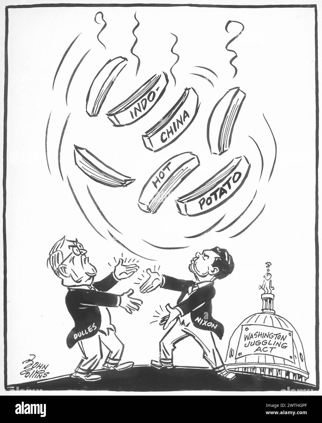 Cartoon - fritto francese. John Collins (1917-2007) Foto Stock