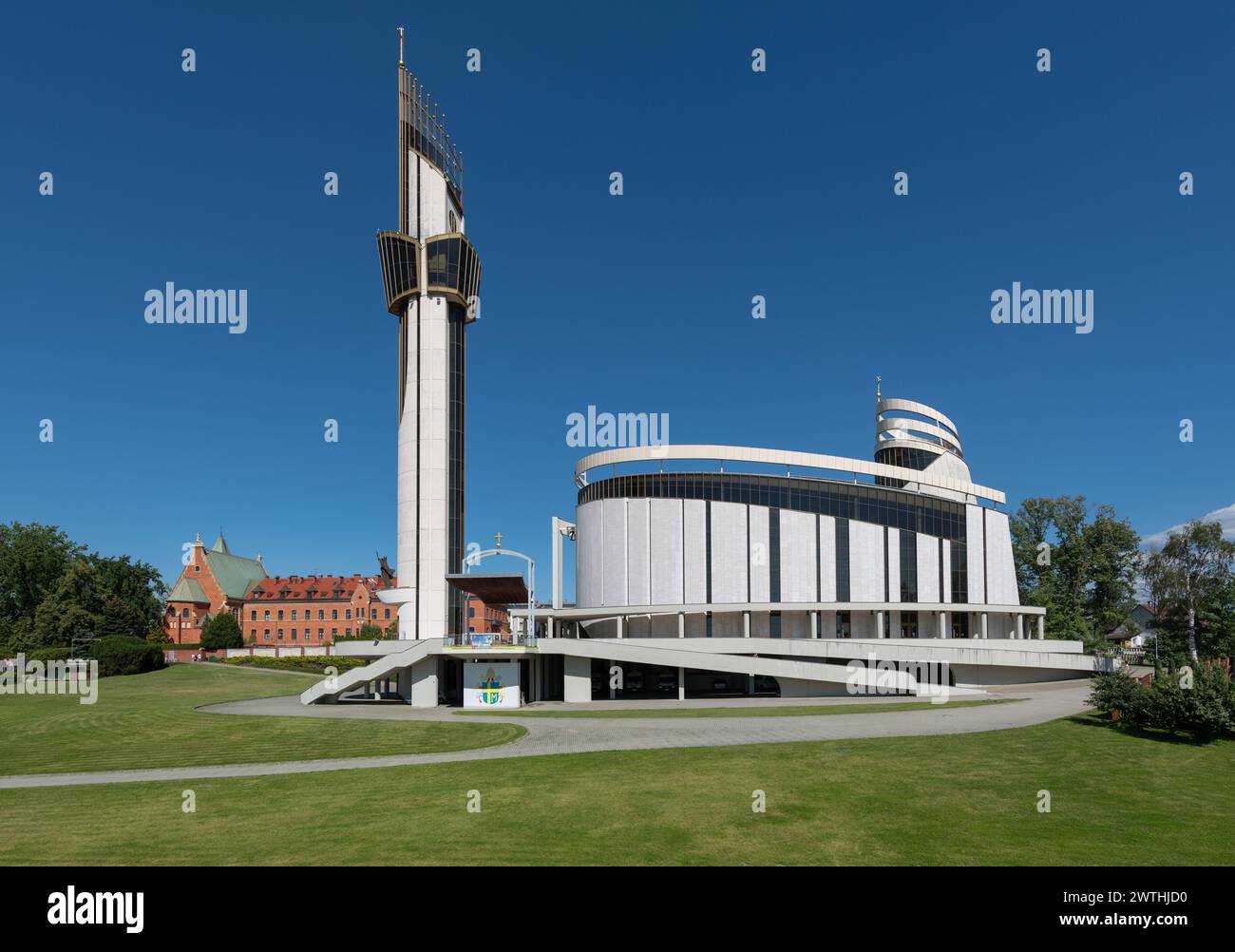 Il Santuario della Divina Misericordia, Lagiewniki, Cracovia, Polonia Foto Stock
