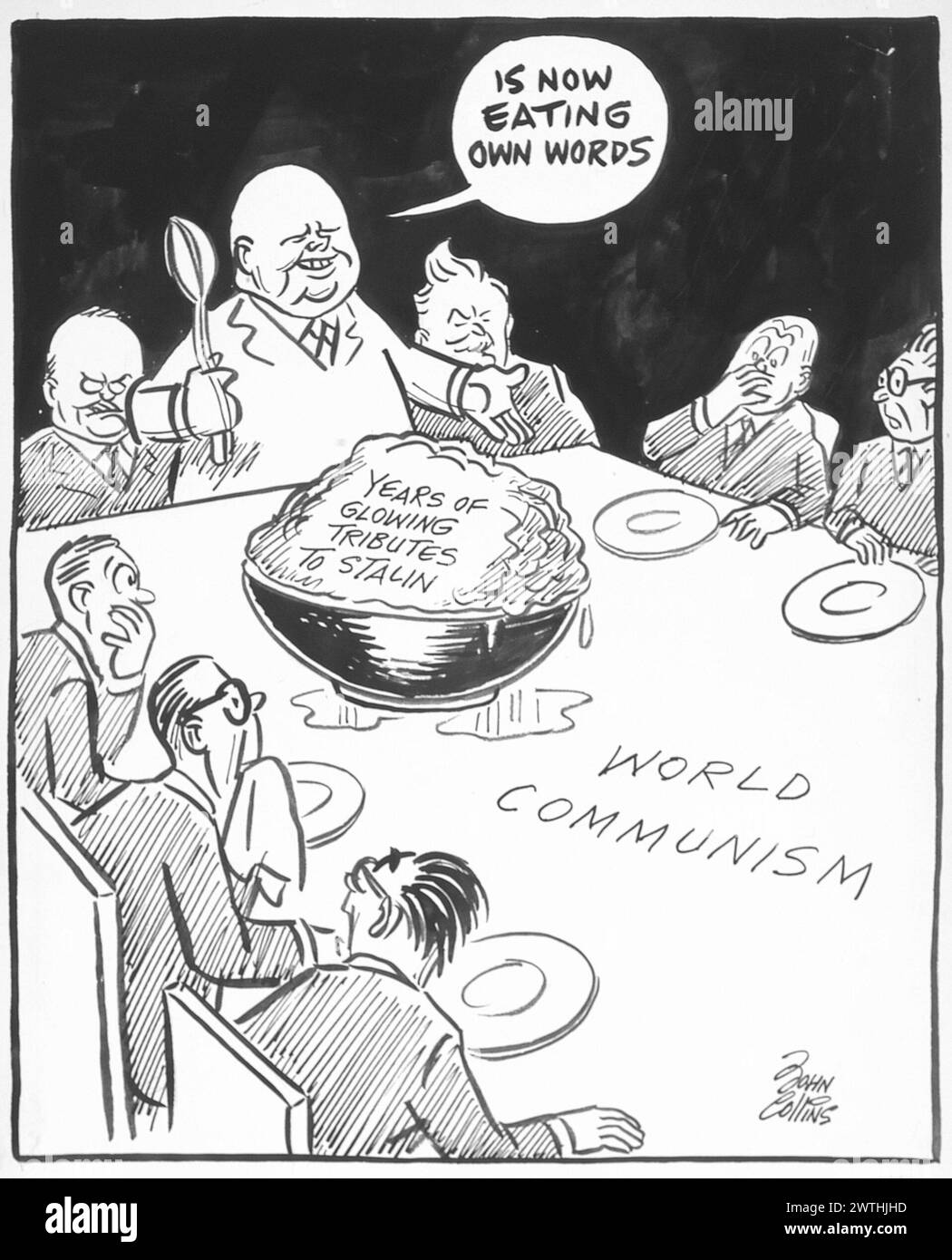 Cartone animato - Borscht. John Collins (1917-2007) Foto Stock