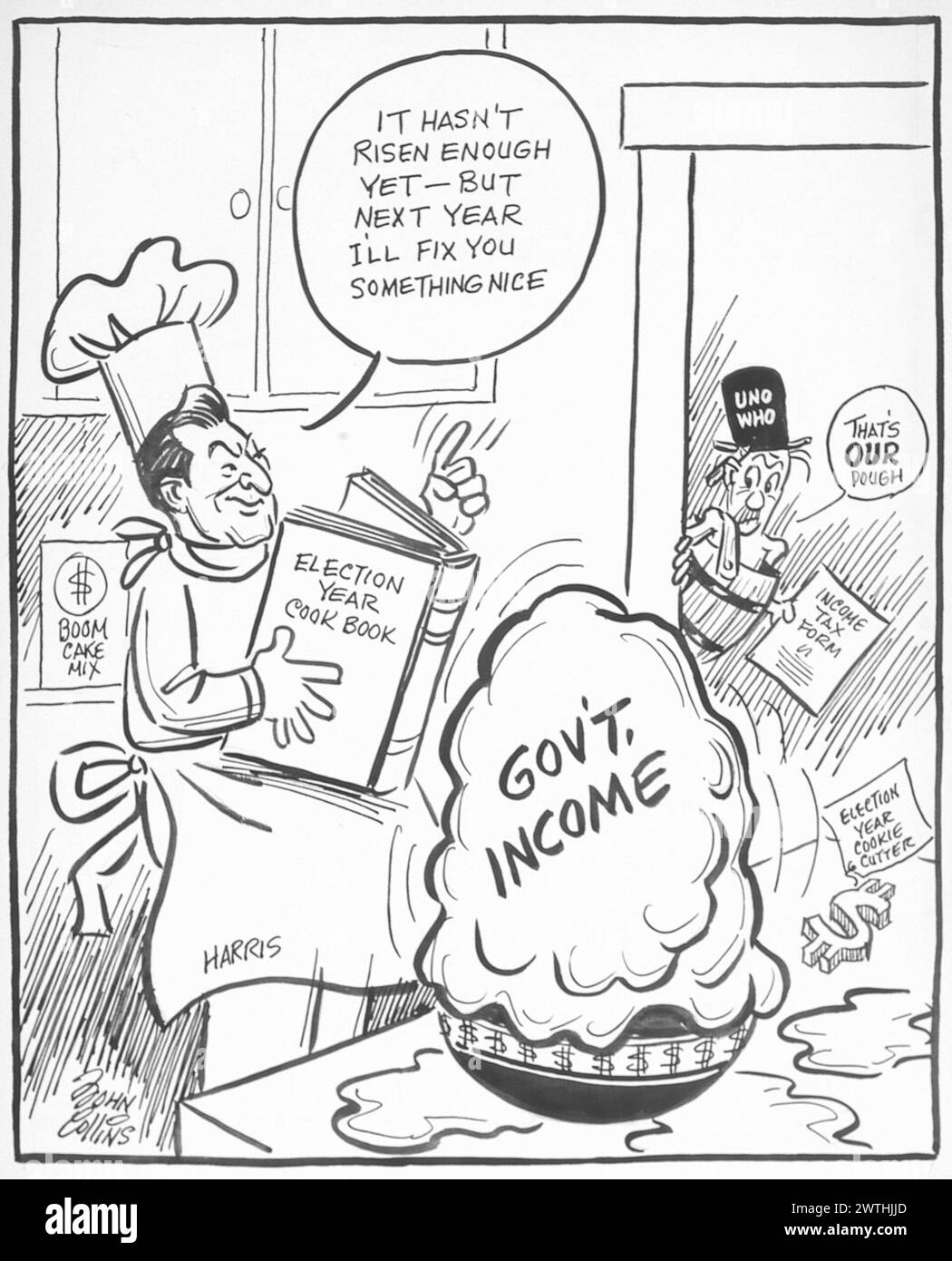 Cartone animato - come fare l'acqua della bocca. John Collins (1917-2007) Foto Stock