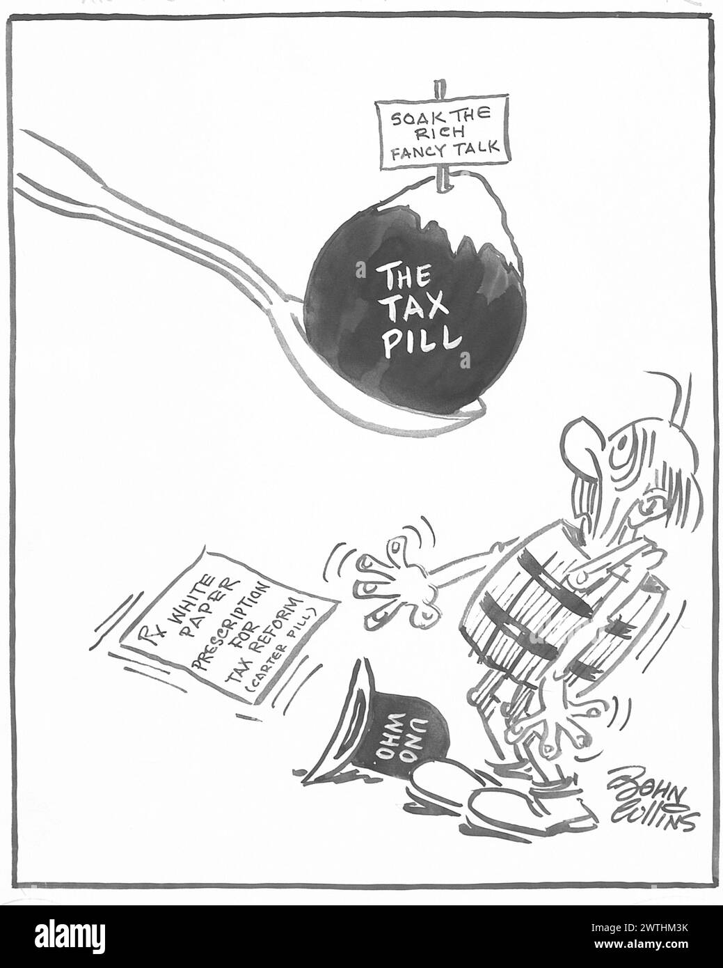 Cartoon - un altro dolcificante artificiale pericoloso. John Collins (1917-2007) Foto Stock