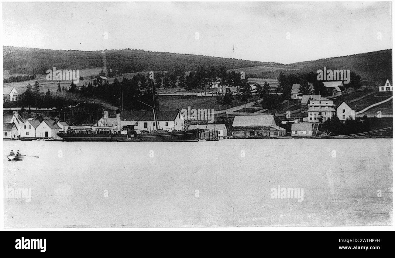 Collotipo - Basin avec la Canadienne, Gaspé, QC, circa 1910 Foto Stock