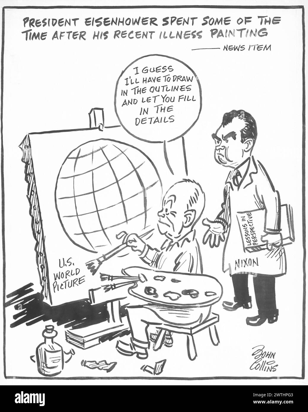 Cartoon - il Vecchio Maestro. John Collins (1917-2007) Foto Stock