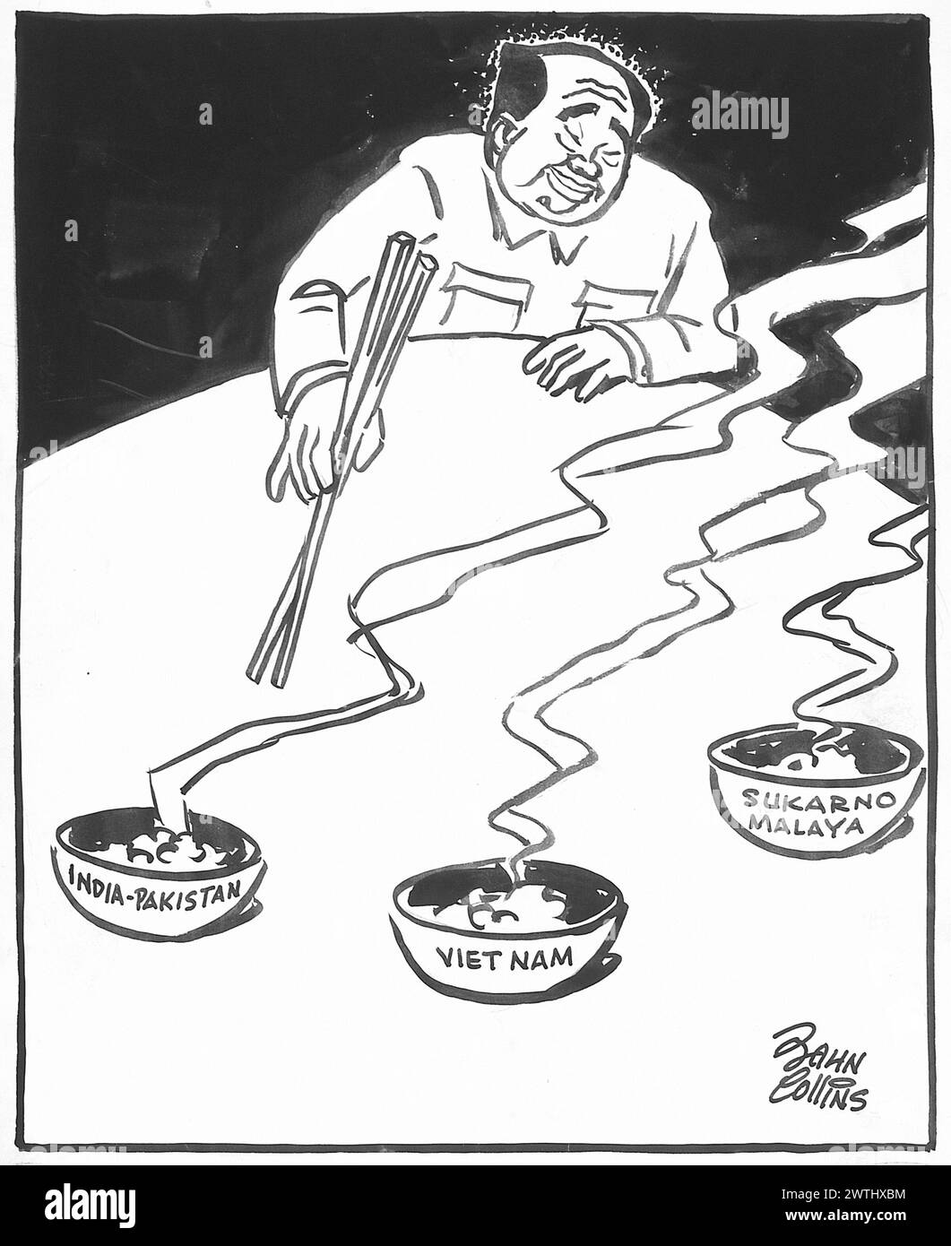 Cartoon - pasto cinese. John Collins (1917-2007) Foto Stock