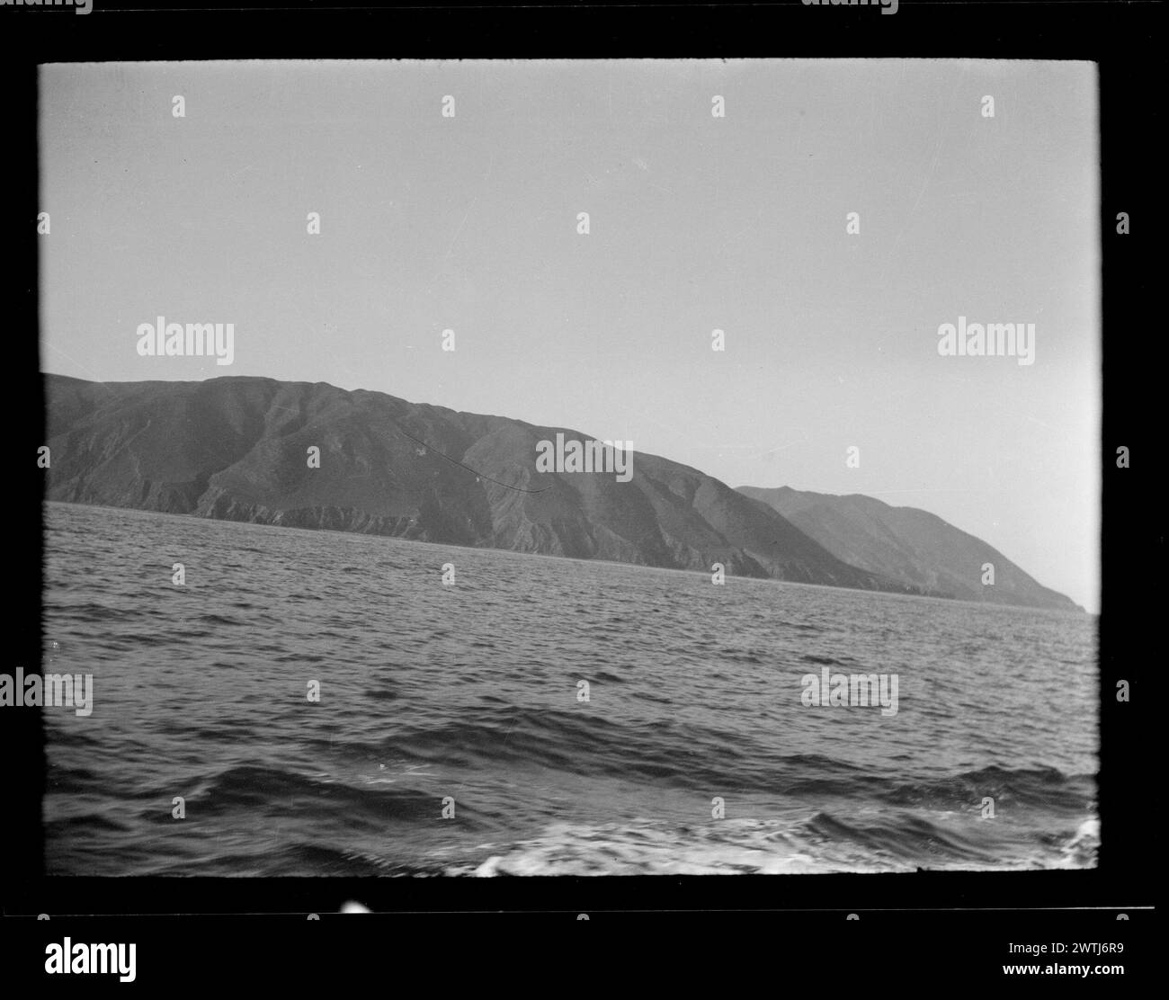 Marine Terrace, negativi d'argento gelatina Wellington, negativi in bianco e nero Foto Stock