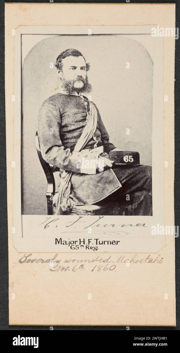 Maggiore H. F. Turner stampe di copia, stampe in bianco e nero Foto Stock