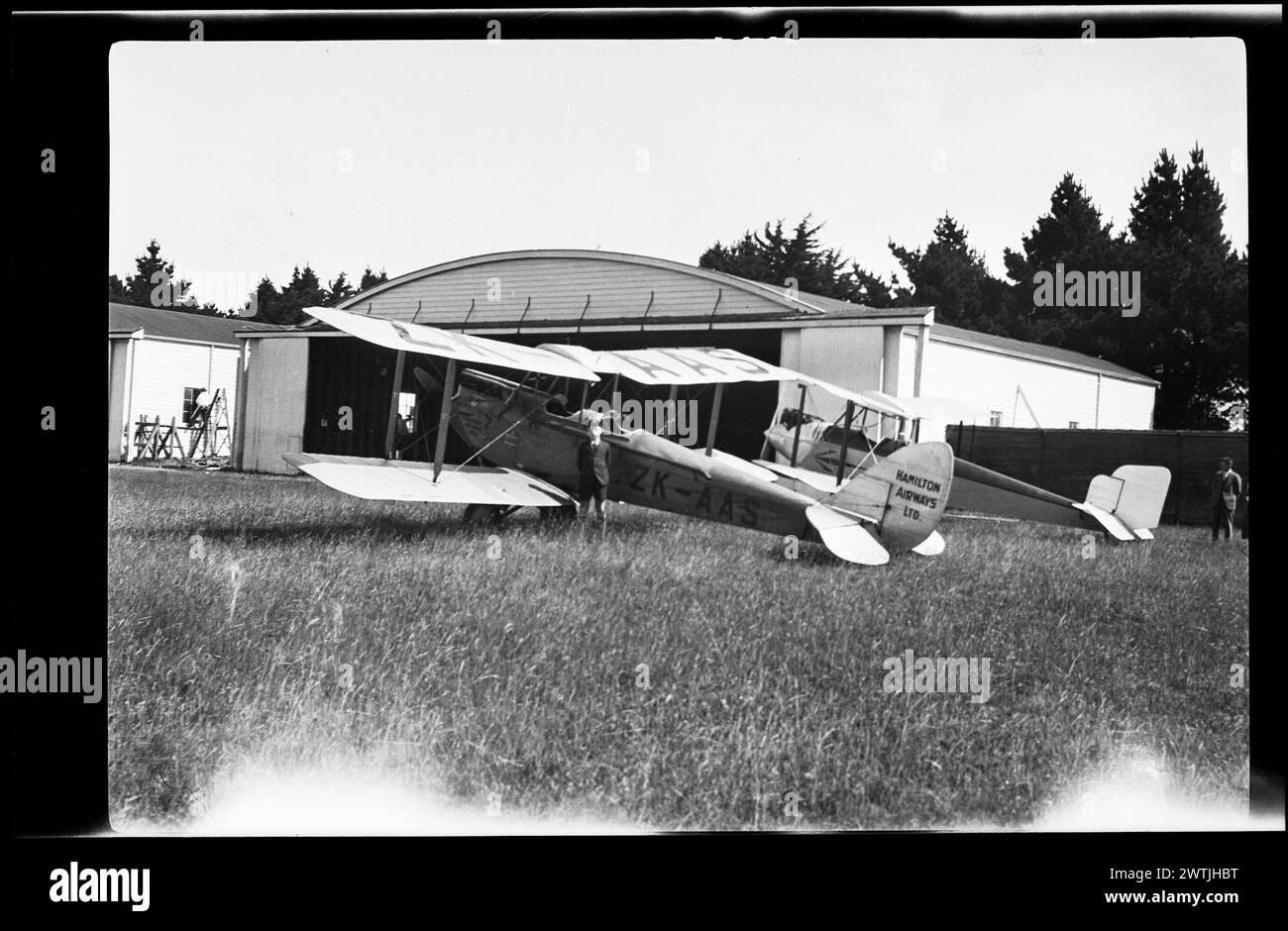 [Bi-Planes, Wigram] negativi in argento gelatina, negativi in bianco e nero Foto Stock