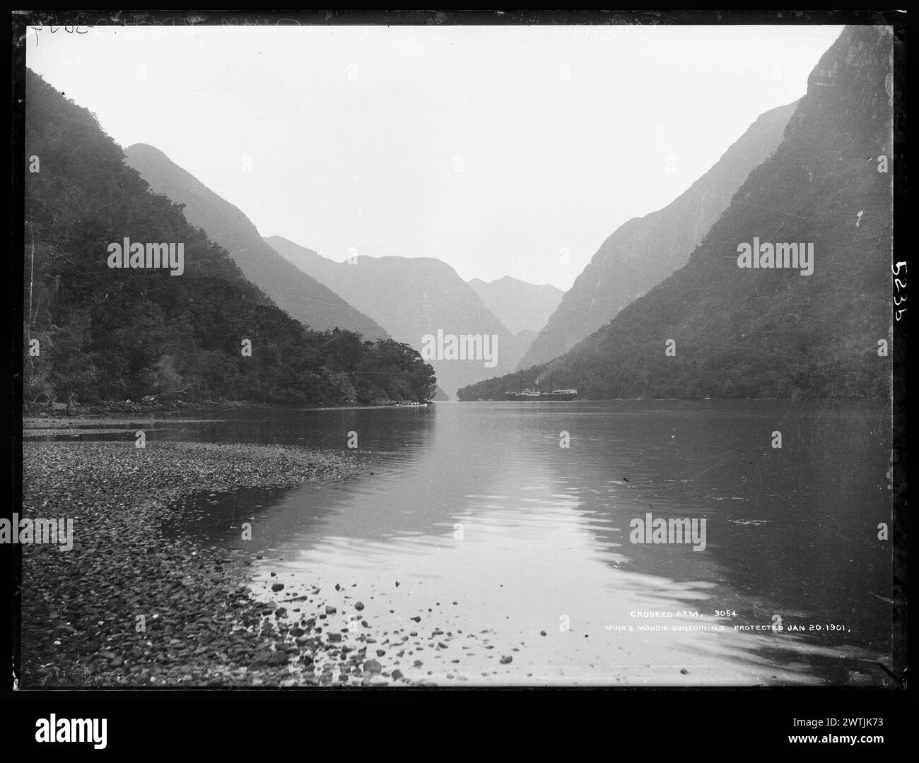 Negativi su piastra asciutta per gelatina a braccio incrociato, negativi in bianco e nero Foto Stock