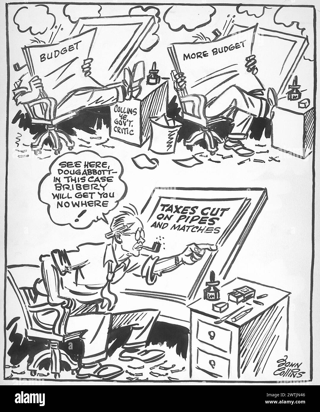 Cartoon - qualcosa per tutti. John Collins (1917-2007) Foto Stock