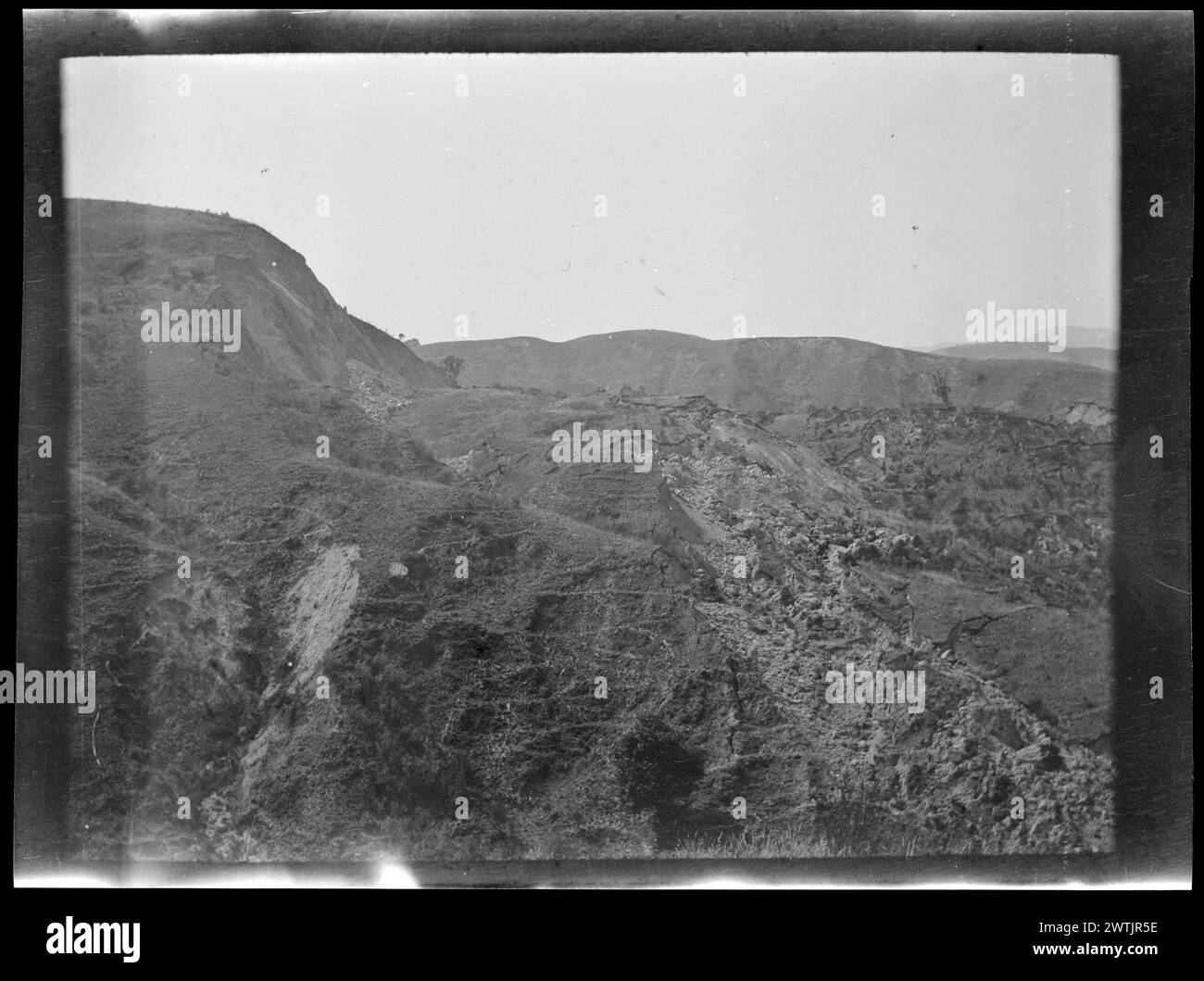 Superficie negativi in argento gelatina Waikoau slip, negativi in bianco e nero Foto Stock