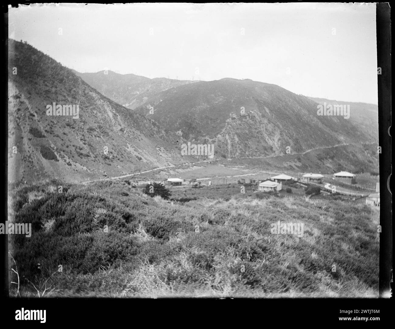 Horowhenua (geologico) gelatina secca negativi, negativi in bianco e nero Foto Stock