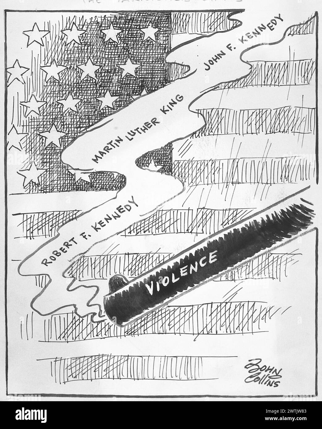 Cartoon - le stelle appannate. John Collins (1917-2007) Foto Stock