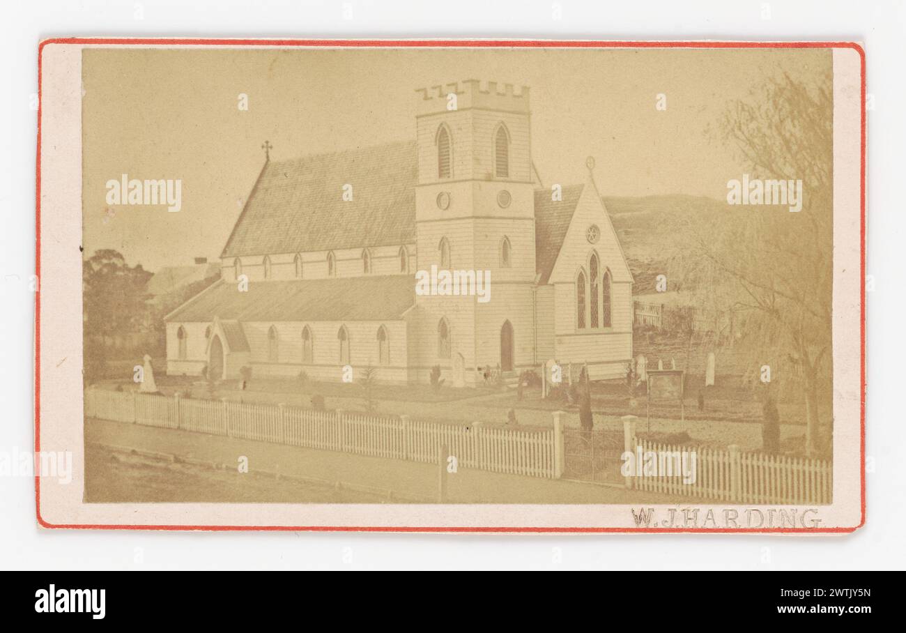 Chiesa d'Inghilterra, Wanganui cartes-de-visite, stampe di albume Foto Stock