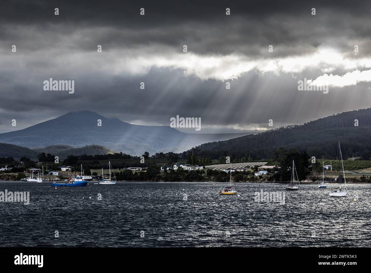 Dover nella Huon Valley Tasmania Australia Foto Stock