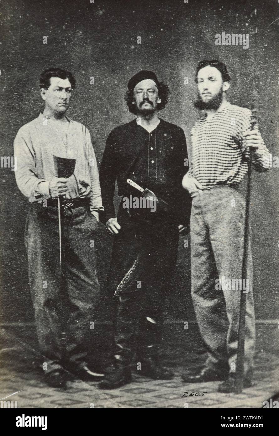 Gruppo - Von Tempsky, stampe fotografiche Westrupp, stampe in argento gelatina, ritratti da studio, stampe fotografiche Foto Stock