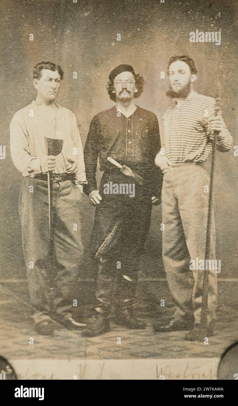 Gruppo - Von Tempsky, stampe fotografiche Westrupp, stampe in argento gelatina, ritratti da studio, stampe fotografiche Foto Stock