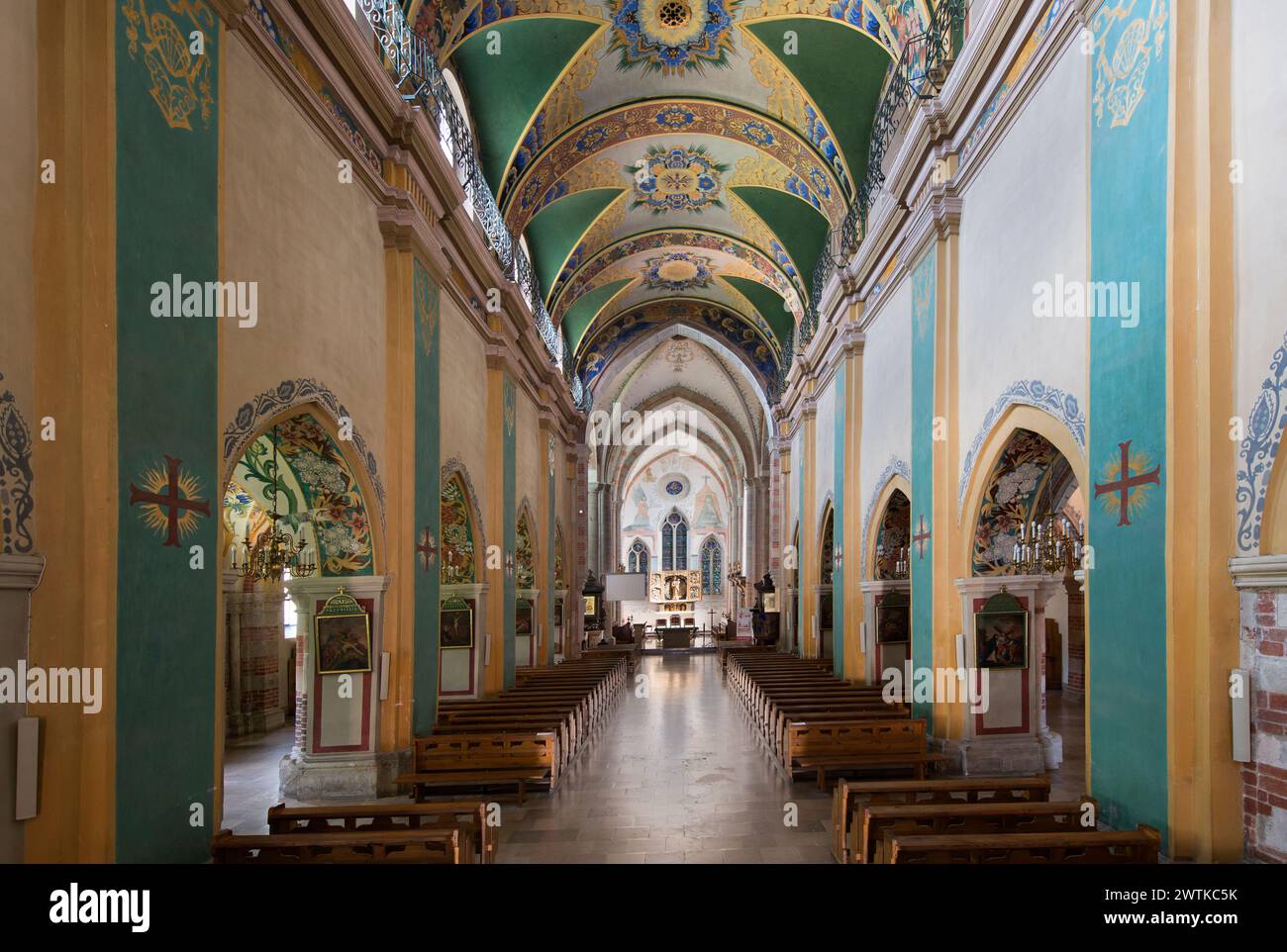 Chiesa dell'assunzione della Beata Vergine Maria, Abbazia di Mogila, Cracovia, Polonia Foto Stock