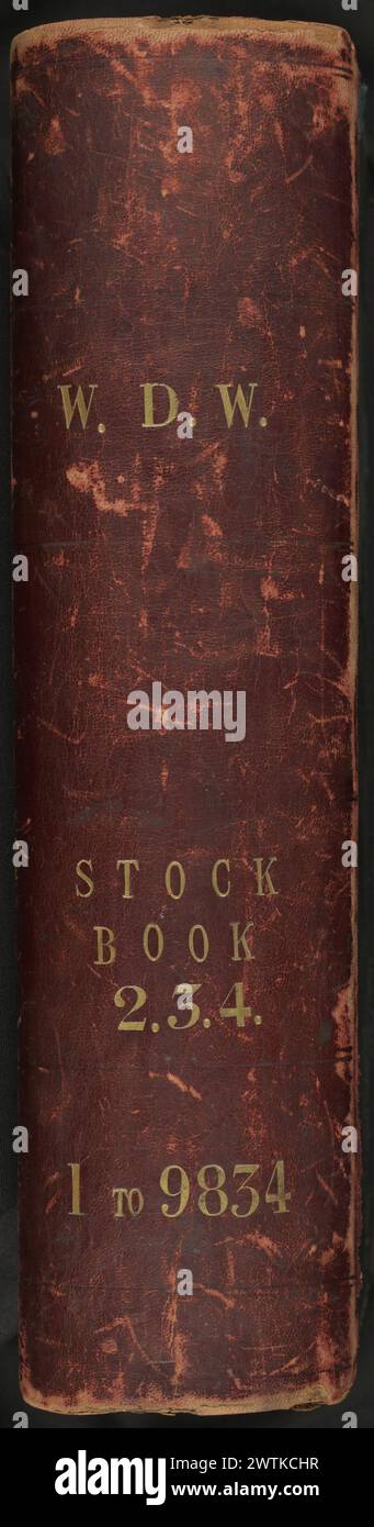 Catalogo: Il numero di raccolta va da 1 a 9834 inventari di merci Foto Stock