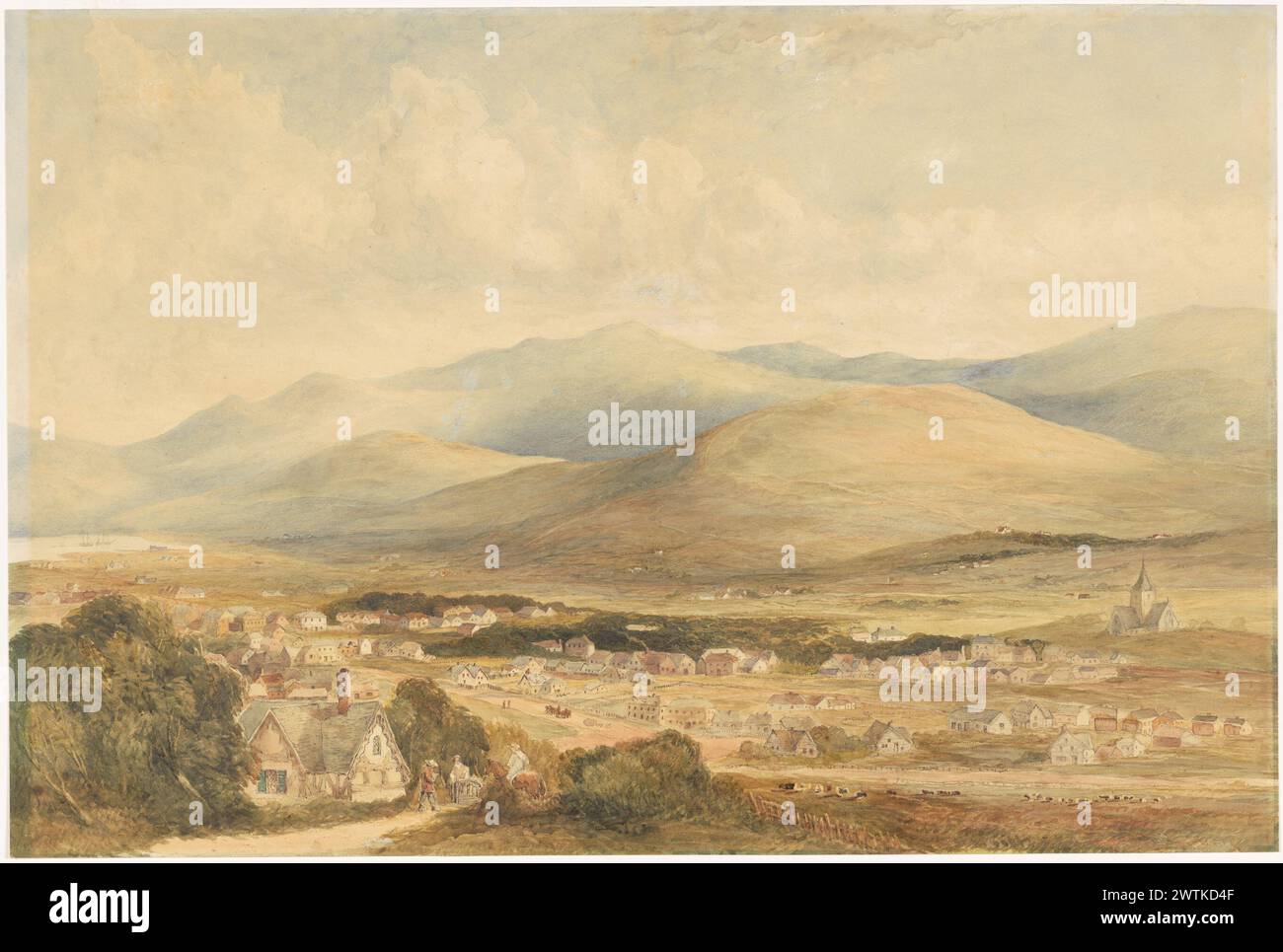 Nelson, 1858 acquerelli, lavora sulla carta Foto Stock