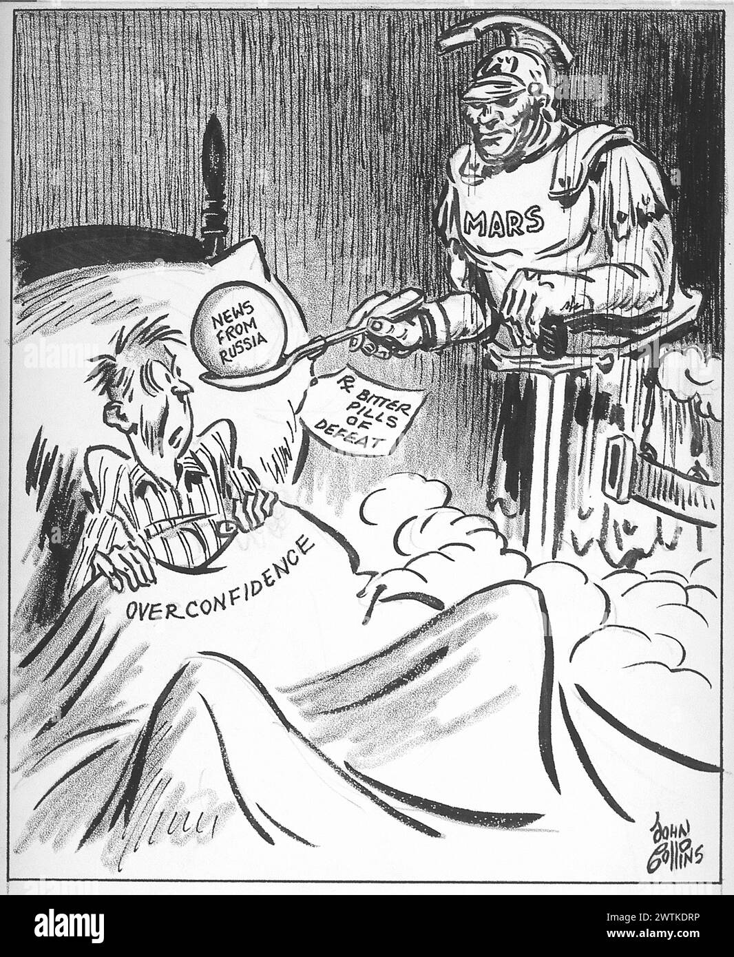 Cartone animato - carenza di zucchero. John Collins (1917-2007) Foto Stock