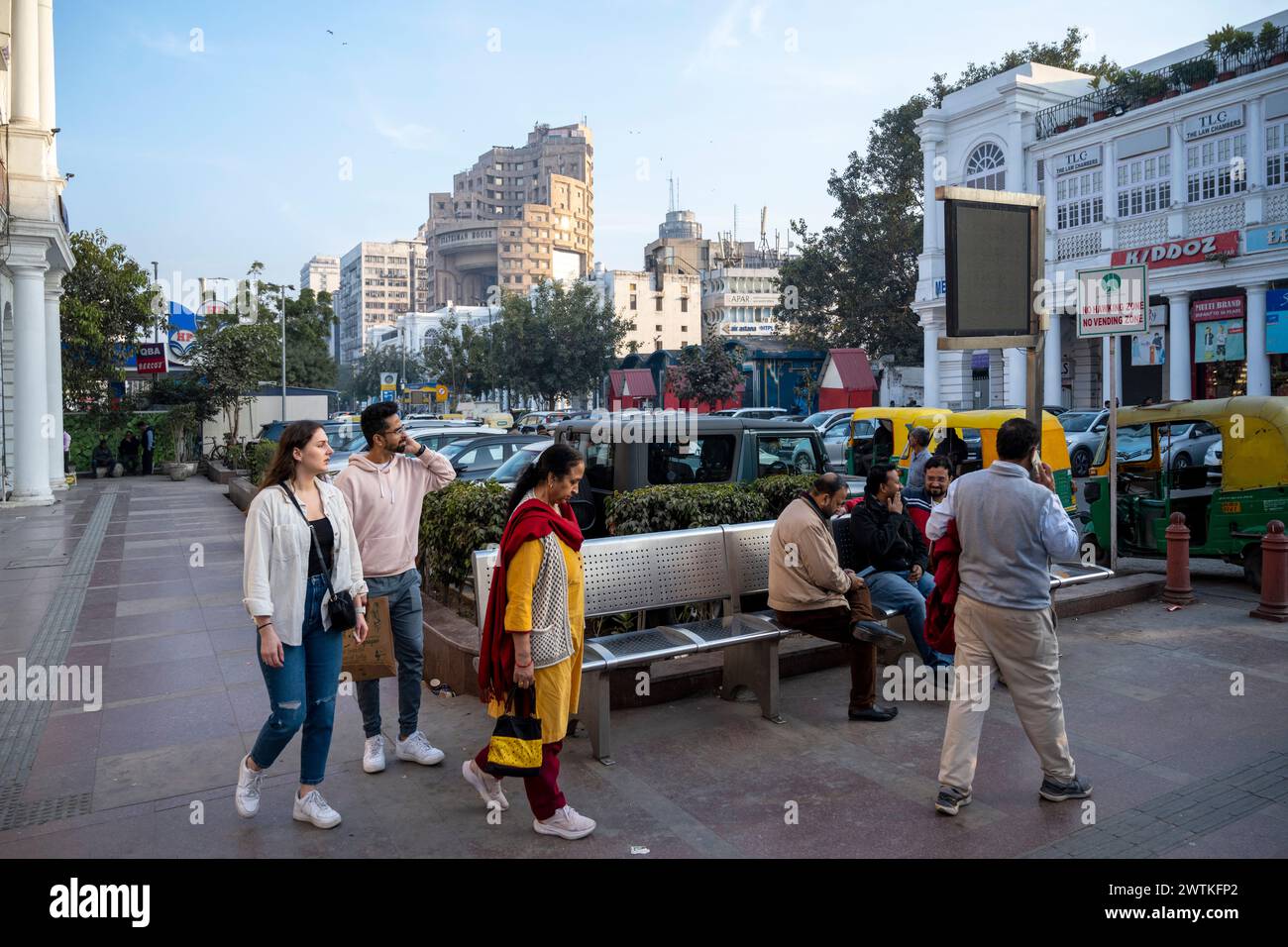 India, nuova Delhi, Connaught Place Foto Stock