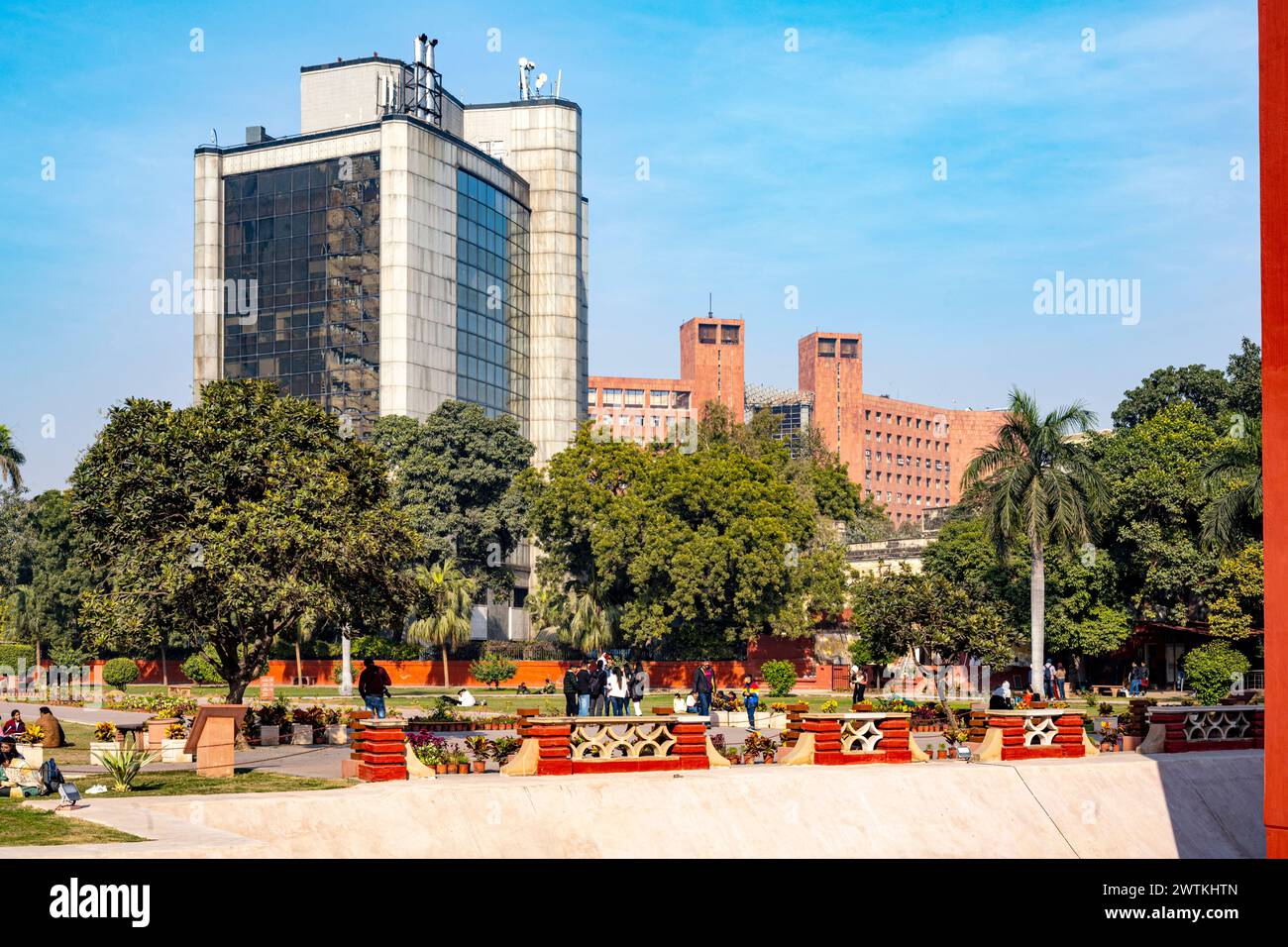 India, nuova Delhi, Parliament Street, Jantar Mantar Foto Stock