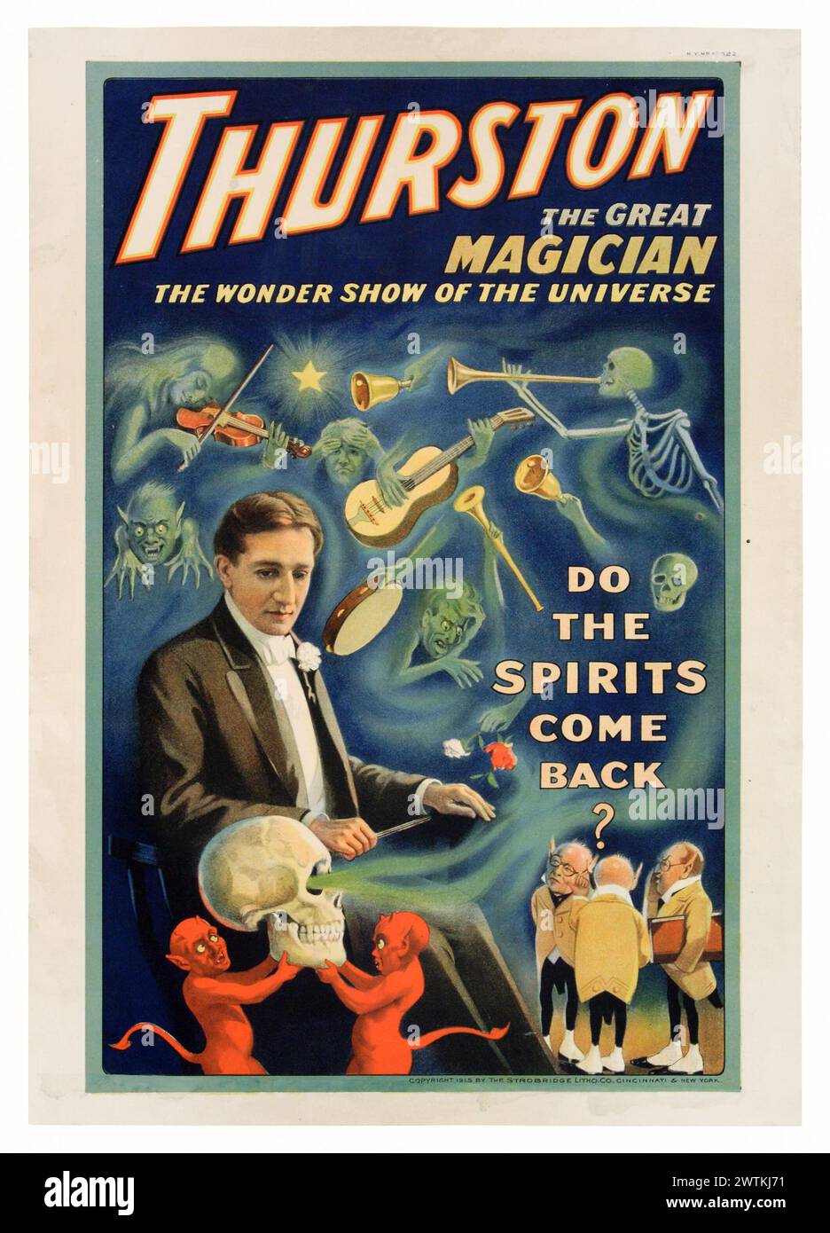 Poster magico - Thurston il grande Mago - gli spiriti tornano? Foto Stock