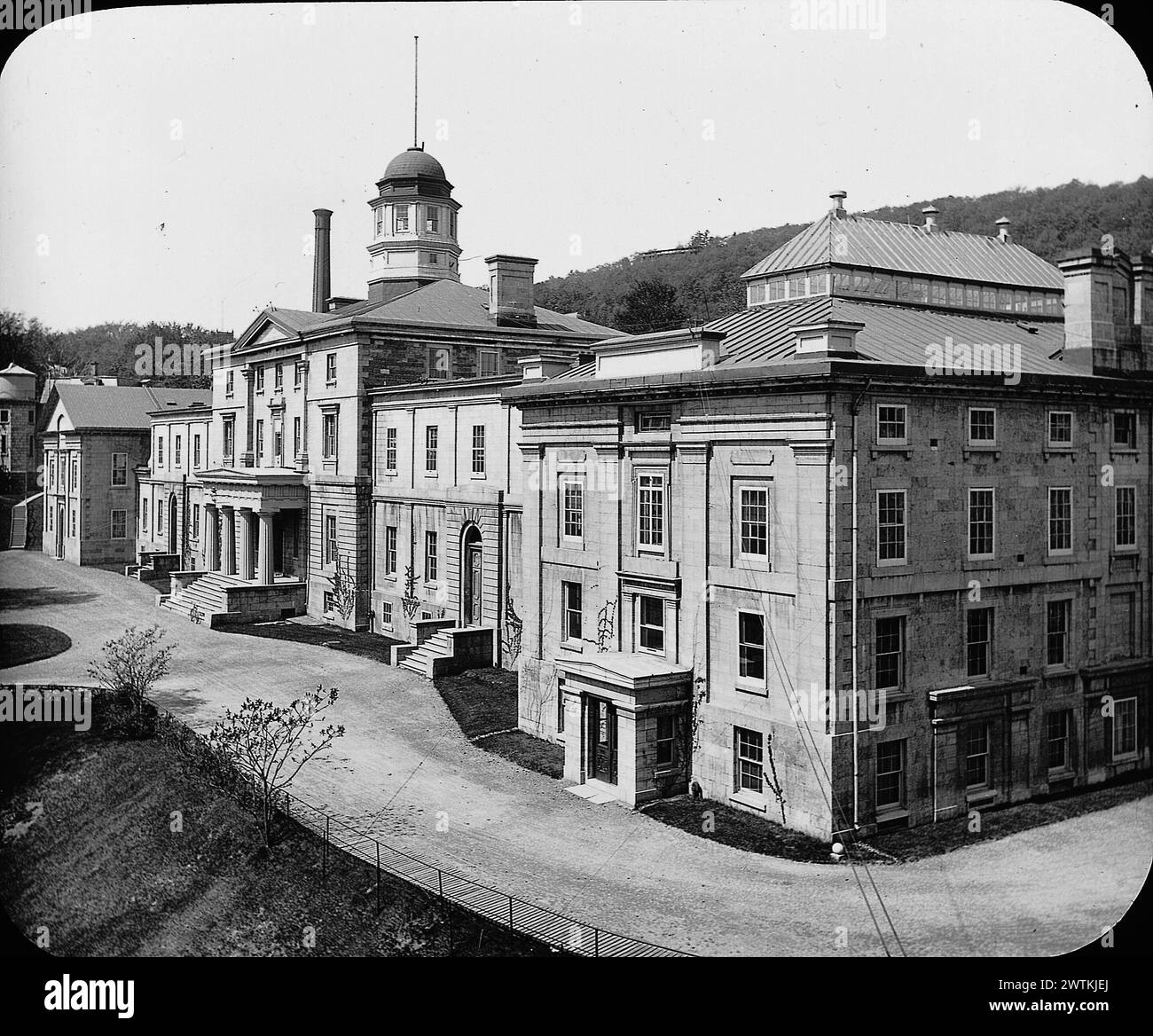 Transparency - Arts Building, McGill University, Montreal, QC, circa 1895 Foto Stock