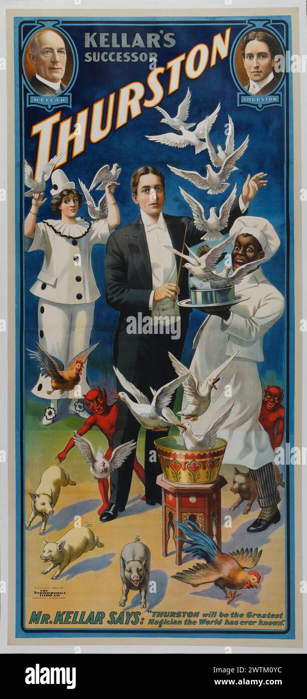 Poster magico - il successore di Kellar, Thurston Foto Stock