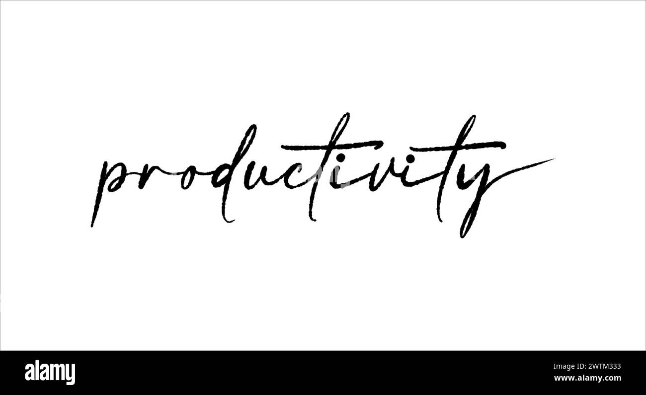 Produttività - vettore di caratteri isolato su sfondo bianco Illustrazione Vettoriale