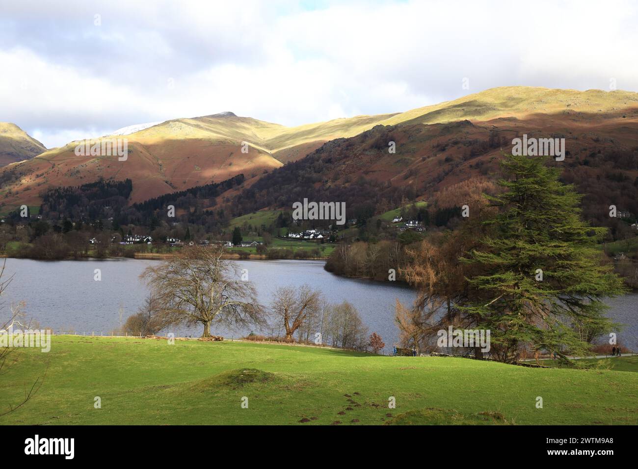 Il grande Rigg e Rydal caddero su Grasmere. Foto Stock