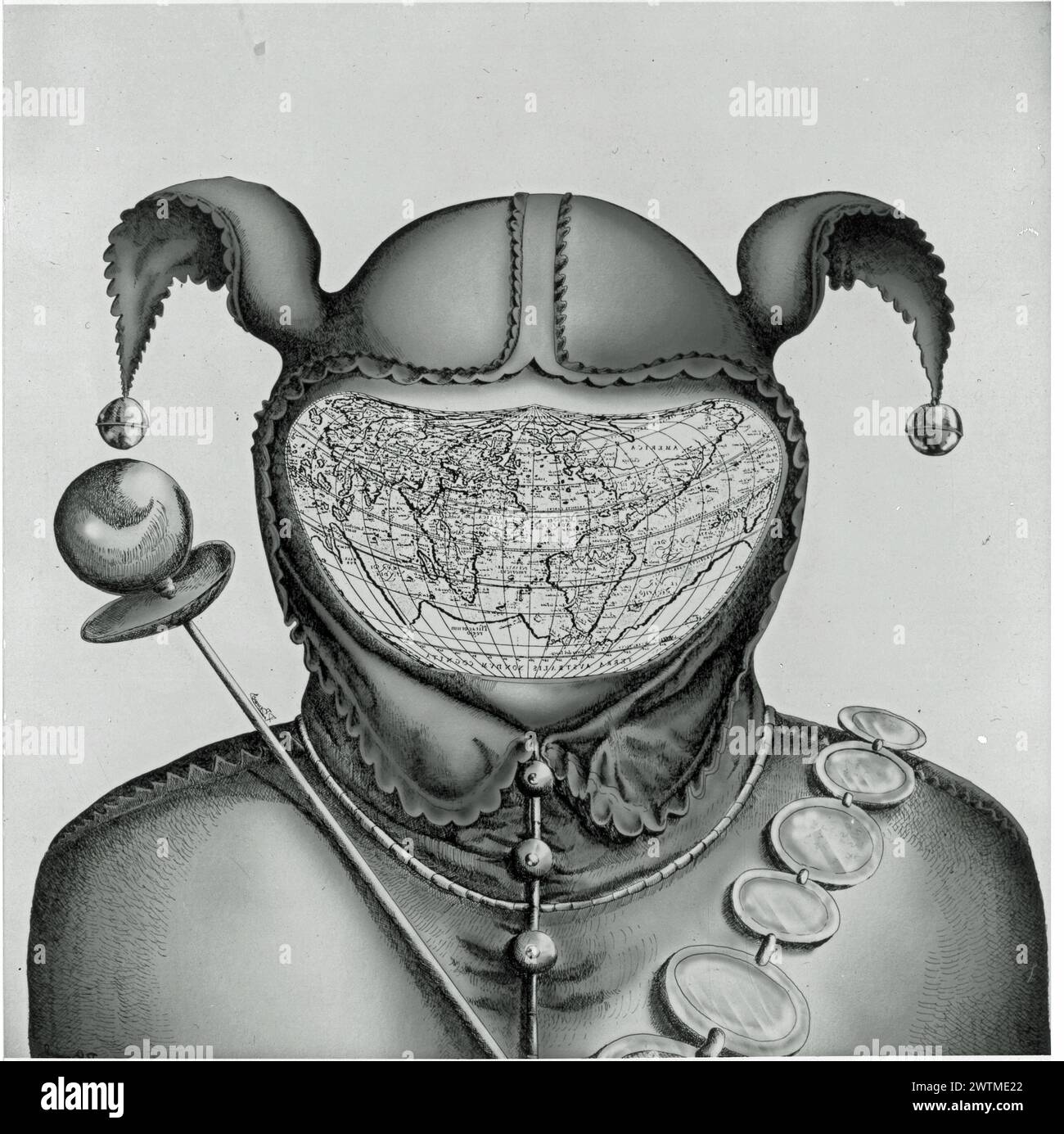 Mappa - Nosce te Ipsum [Connais toi toi-même] Foto Stock