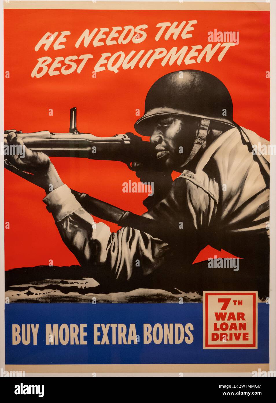 Seconda Guerra Mondiale gli serve il miglior poster delle attrezzature per i titoli Foto Stock