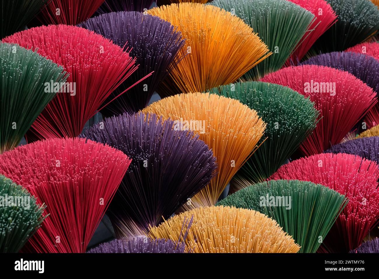 Fabbrica di incenso, Quang Phu Cau, Vietnam, Asia Foto Stock